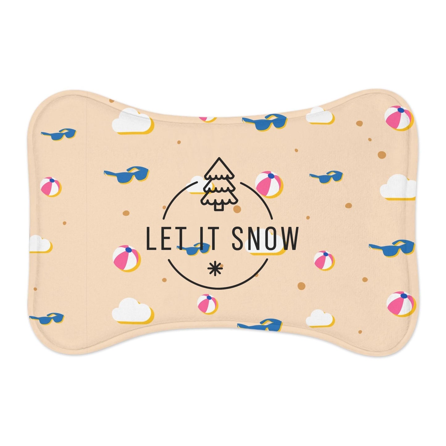 Let It Snow Sand Beach Pet Feeding Mats - Lizard Vigilante