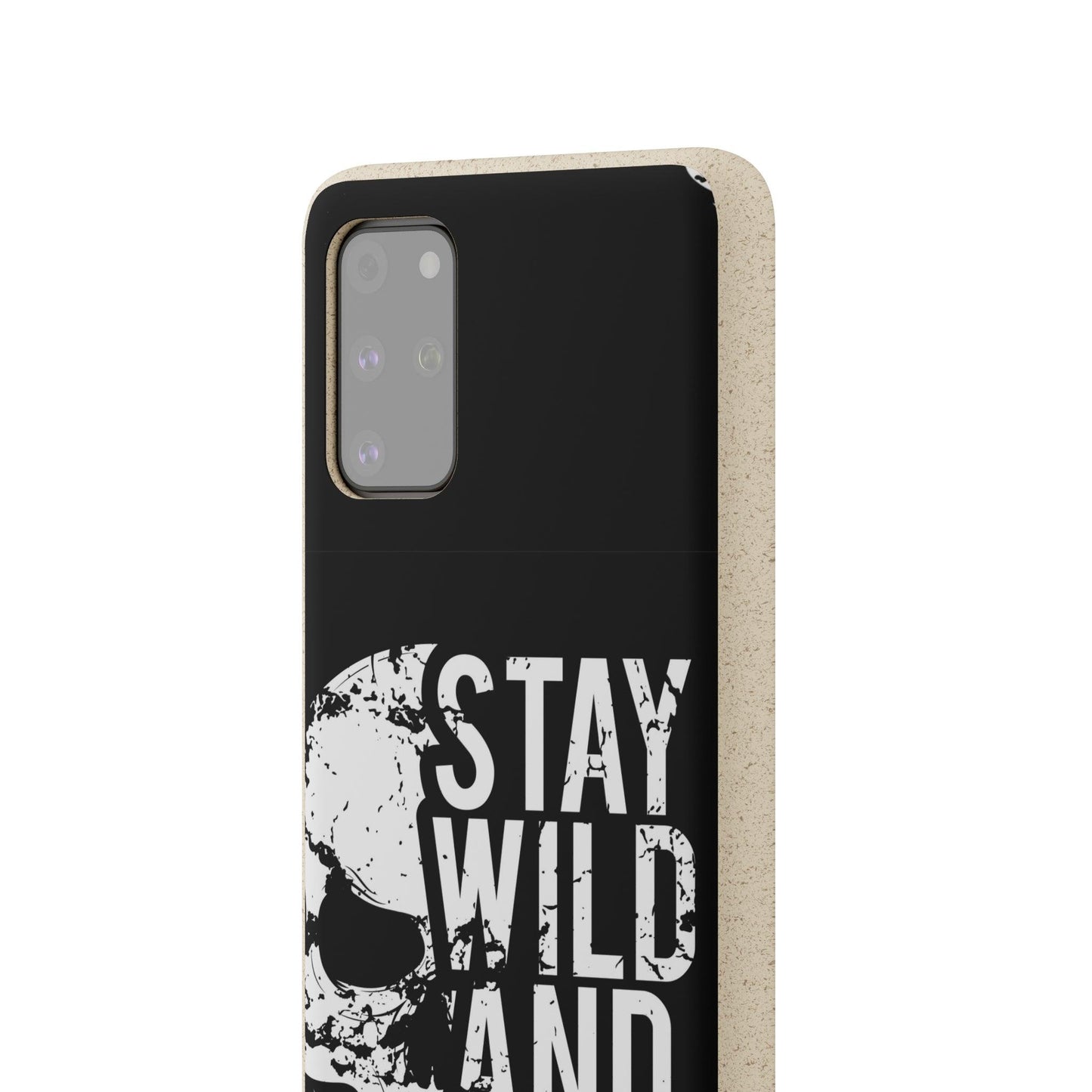 Stay Wild And Free Skull Biodegradable Cases - Lizard Vigilante