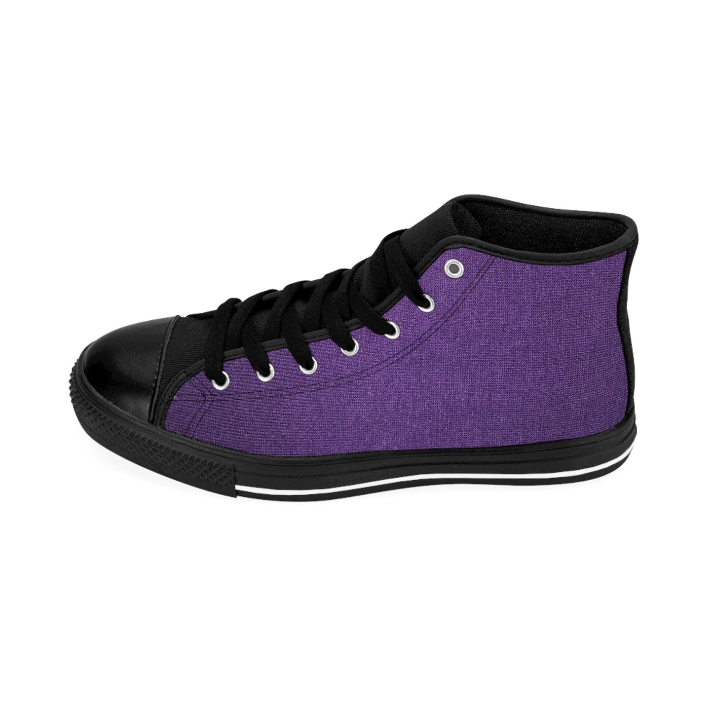 Faux Purple Silk Women's Classic Sneakers - Lizard Vigilante