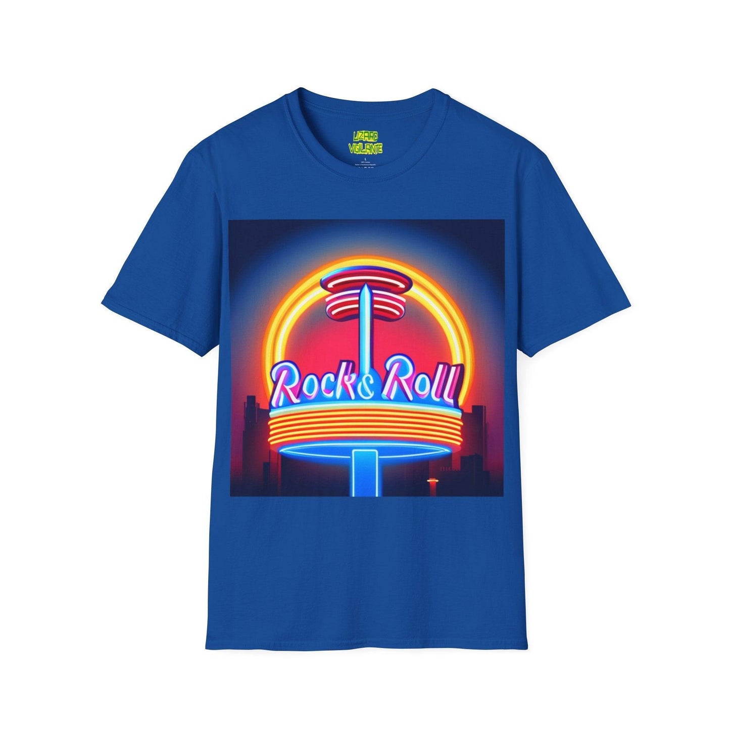 Rock & Roll Diner Unisex Softstyle T-Shirt - Lizard Vigilante