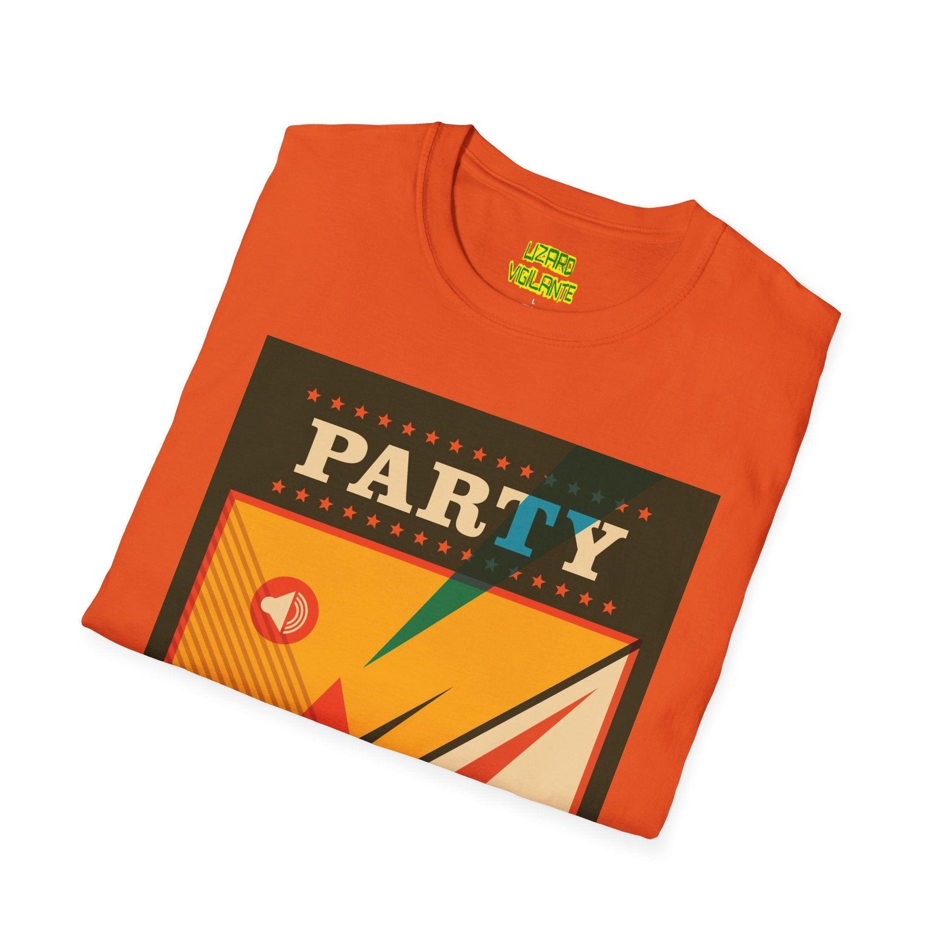 Party Car Graphic Unisex Softstyle T-Shirt - Lizard Vigilante