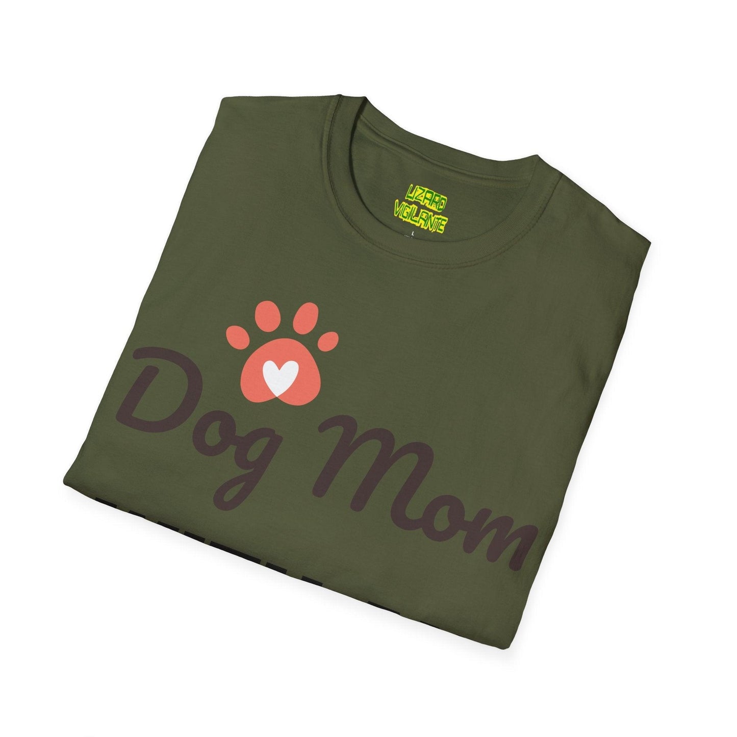 Dog Mom WITH AN ATTITUDE Unisex Softstyle T-Shirt - Lizard Vigilante