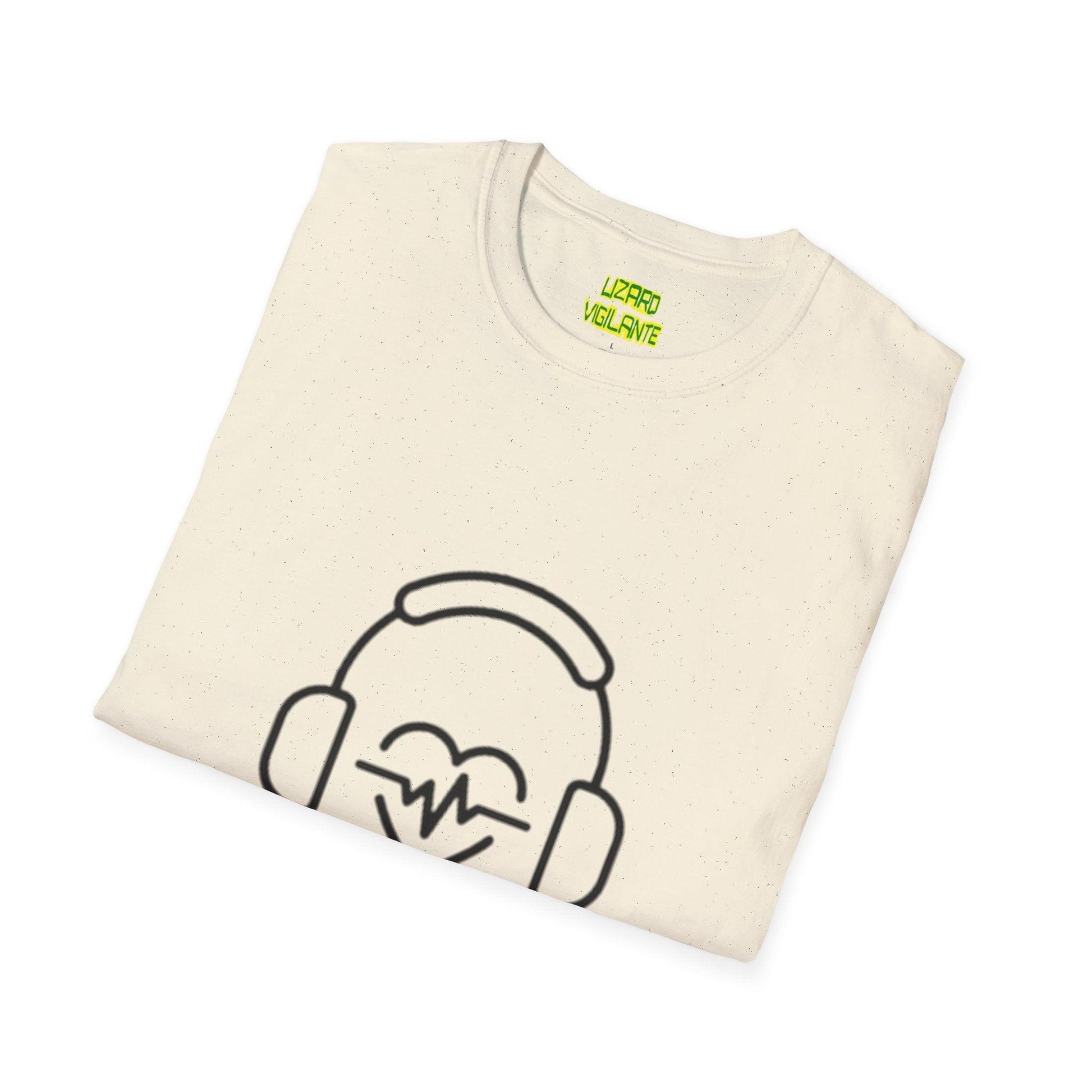 Headphone Love Unisex Softstyle T-Shirt - Lizard Vigilante