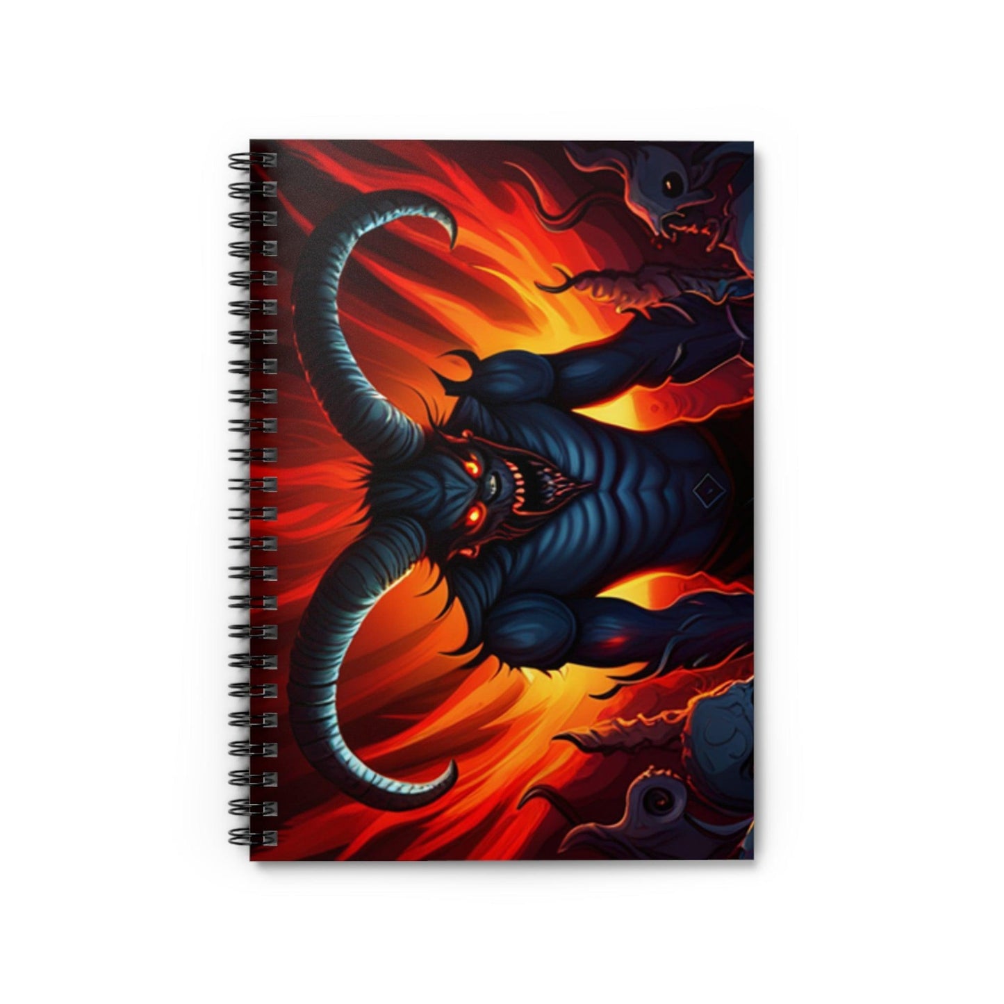 Horny Devil Spiral Notebook - Ruled Line - Lizard Vigilante