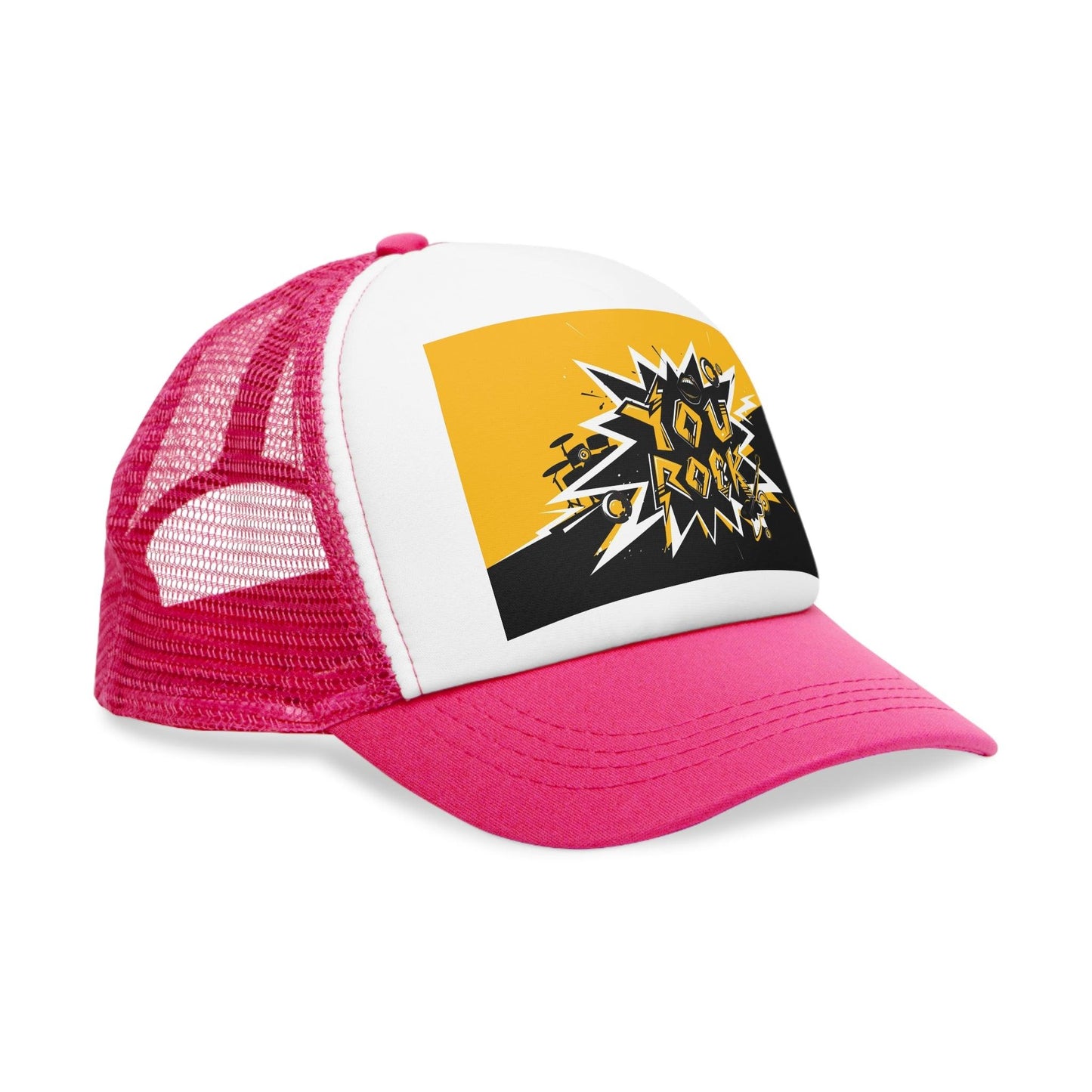 YOU ROCK New Graphic Mesh Cap - Premium Hats from Printify - Just $25.99! Shop now at Lizard Vigilante