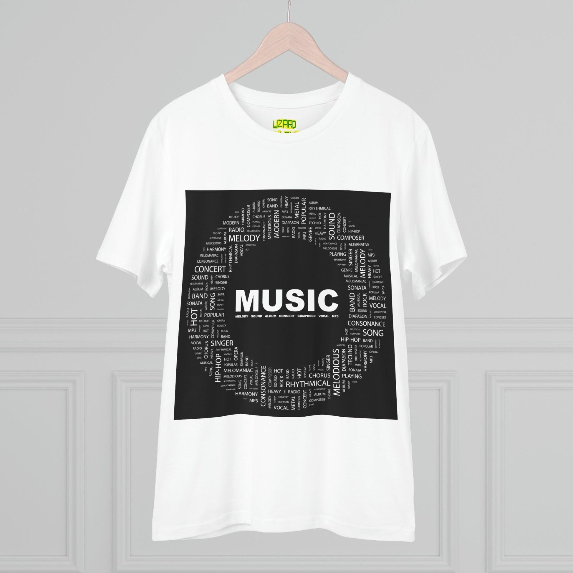 Music Circ Graphic Organic Creator T-shirt - Unisex - Lizard Vigilante