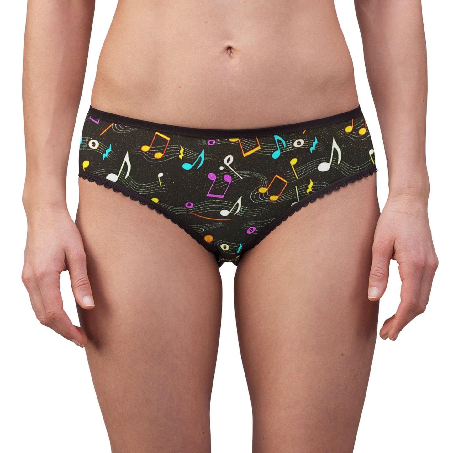 Musical Notes Women's Briefs - Lizard Vigilante