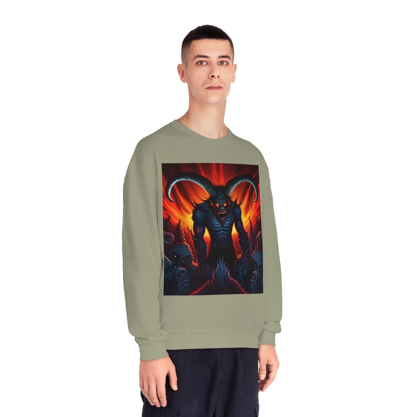 Horny Devil Unisex NuBlend® Crewneck Sweatshirt - Lizard Vigilante