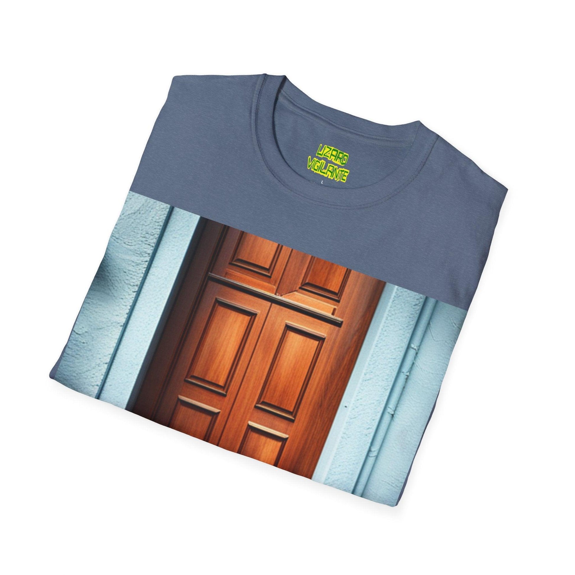 Dogs at the Door Unisex Softstyle T-Shirt - Lizard Vigilante