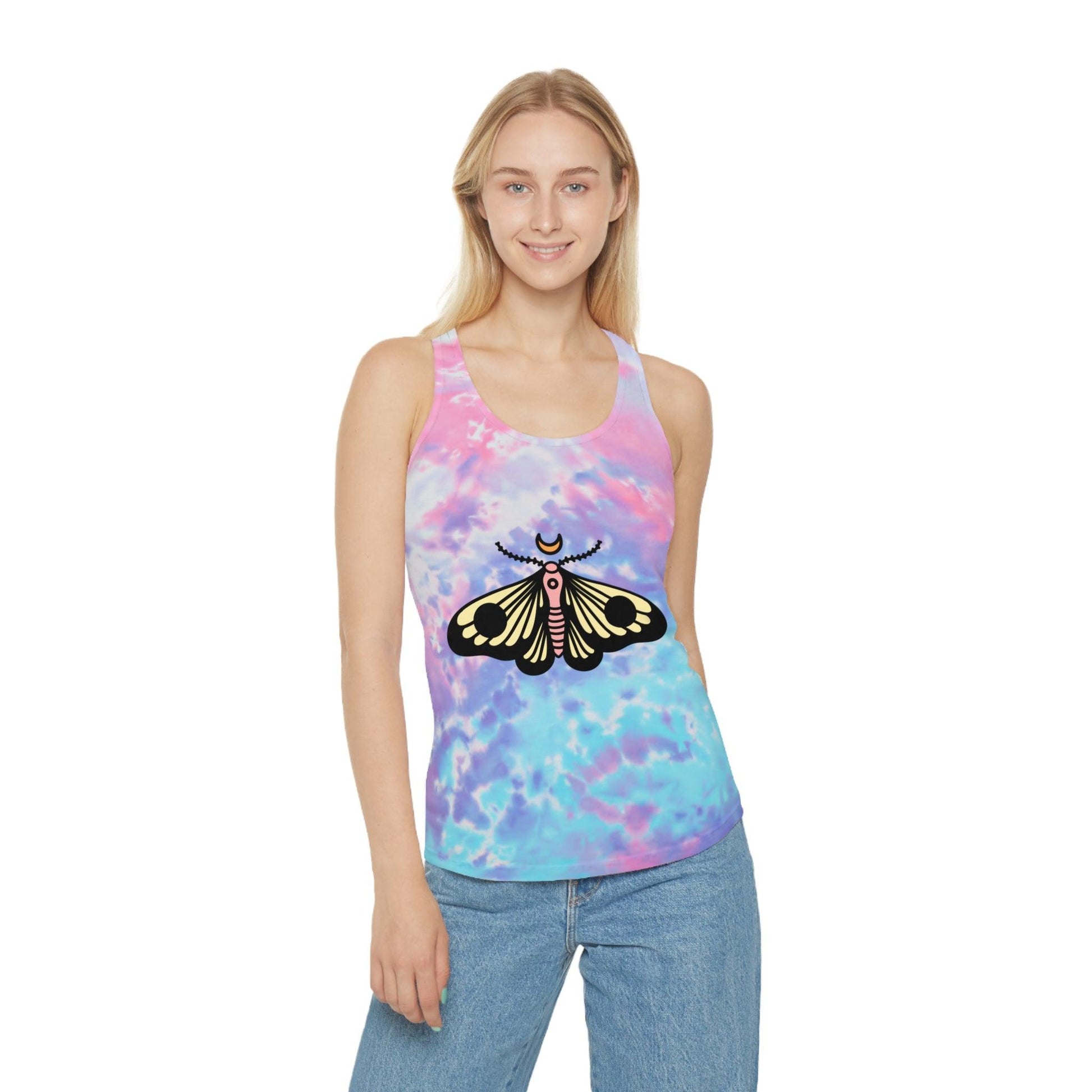 Butterfly Tie Dye Racerback Tank Top - Lizard Vigilante