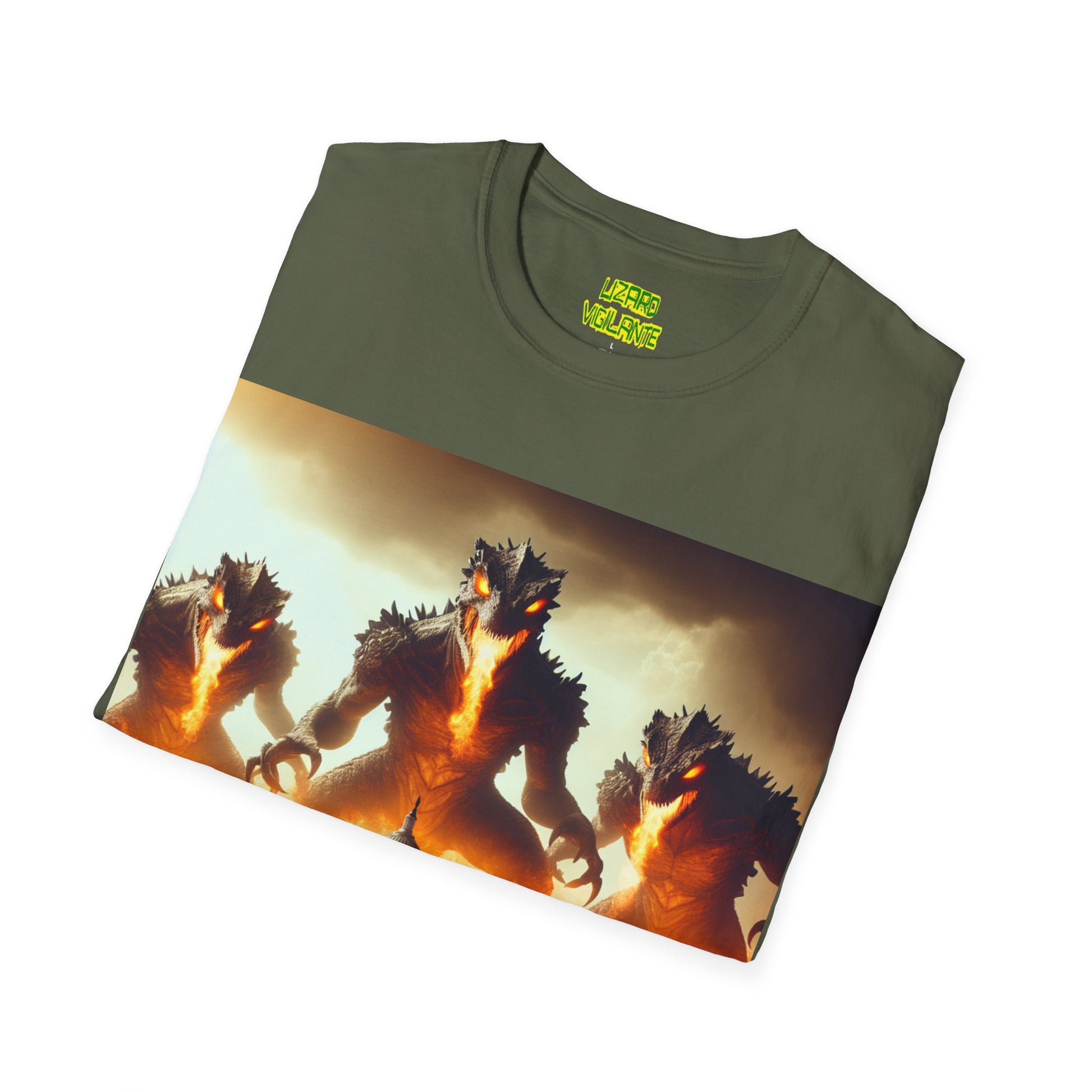 Washington DC Lizard Unisex Softstyle T-Shirt - Premium T-Shirt from Printify - Just $28.88! Shop now at Lizard Vigilante