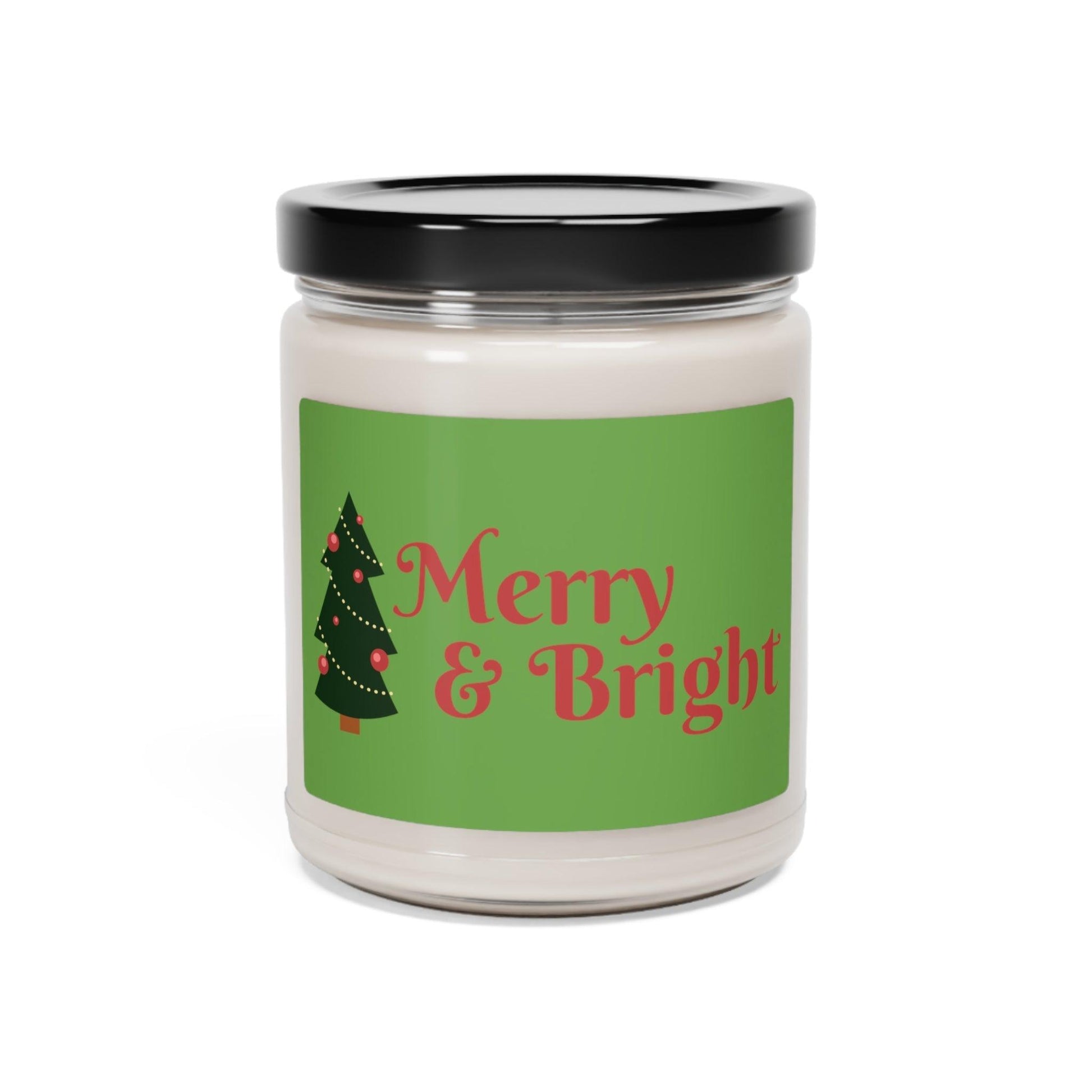 Merry & Bright Green Scented Soy Candle, 9oz - Lizard Vigilante