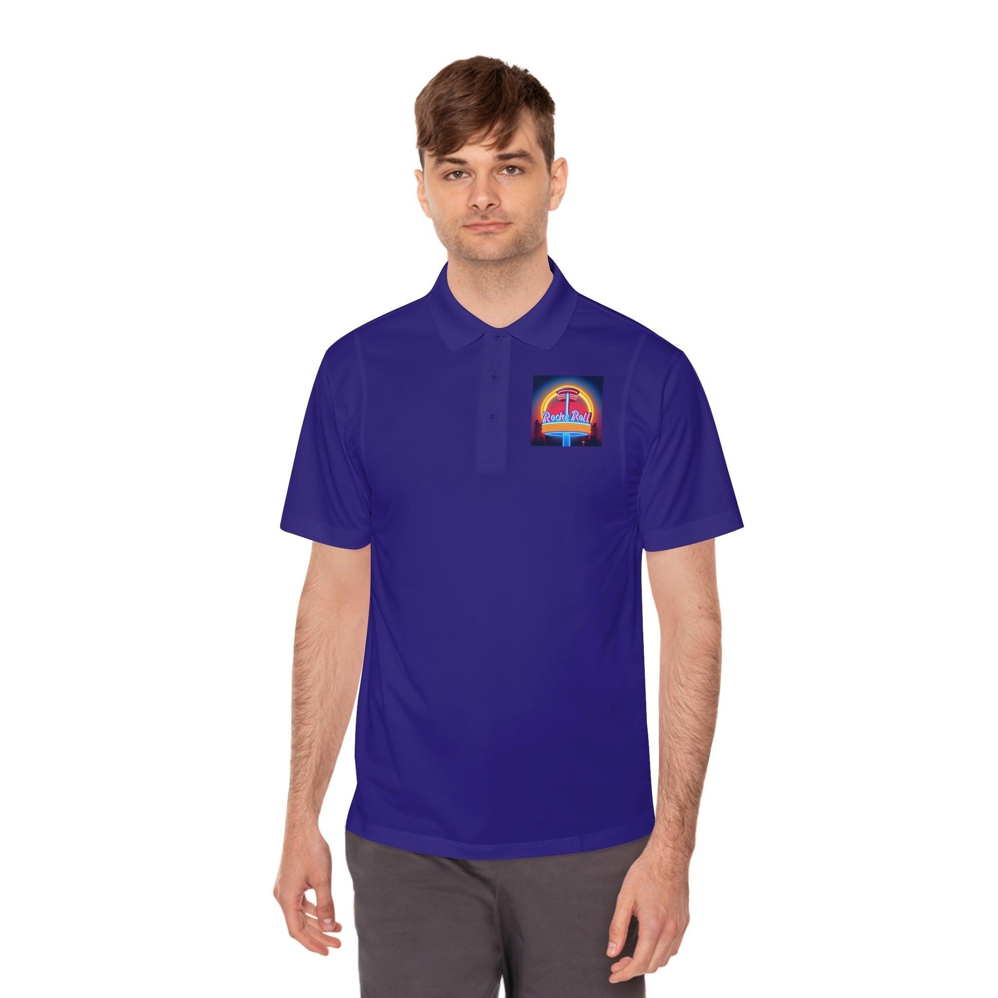 Rock & Roll Diner Men's Sport Polo Shirt - Lizard Vigilante