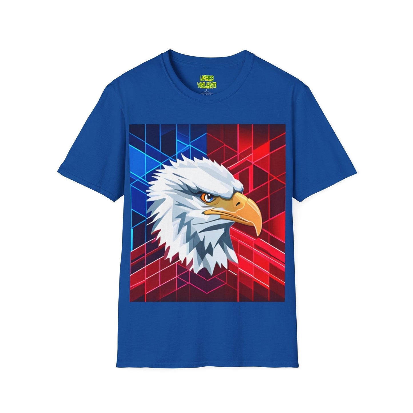 Geometric Eagle Bird Unisex Softstyle T-Shirt - Lizard Vigilante