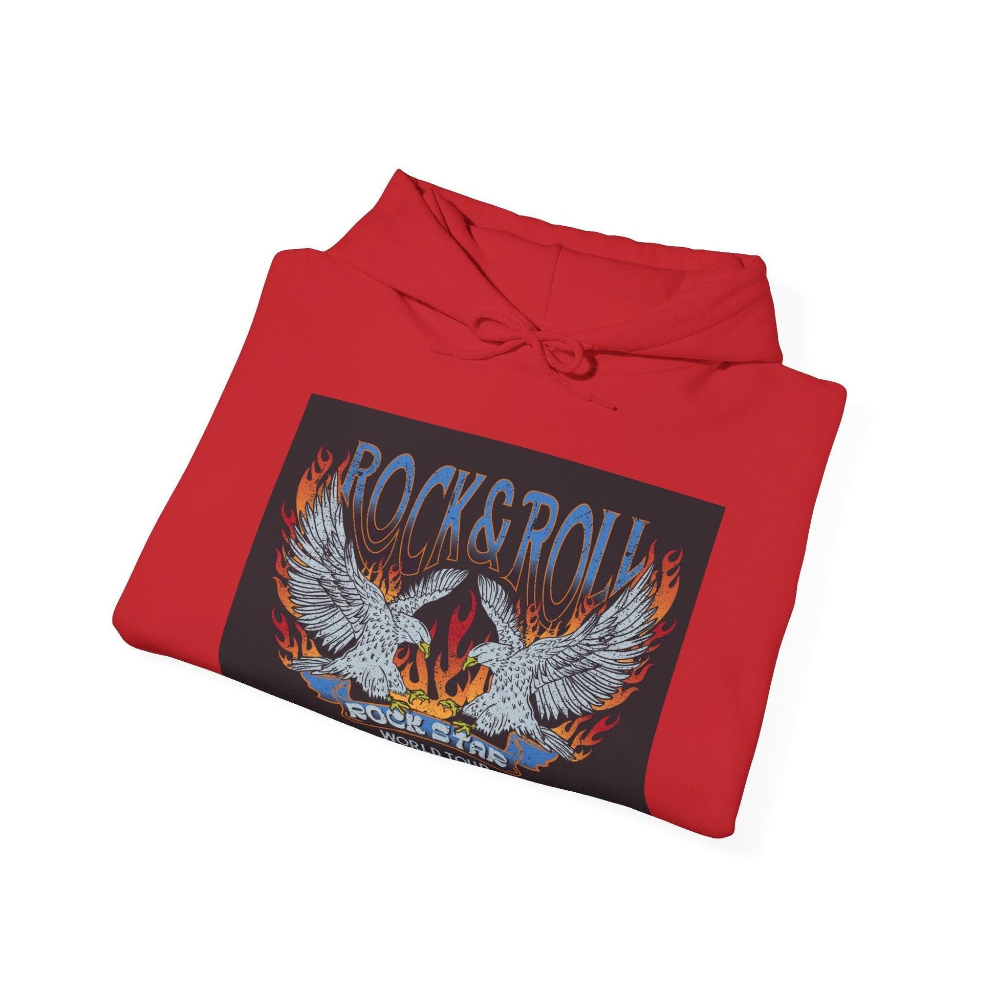 Rock & Roll Rock Star Unisex Heavy Blend™ Hooded Sweatshirt - Lizard Vigilante