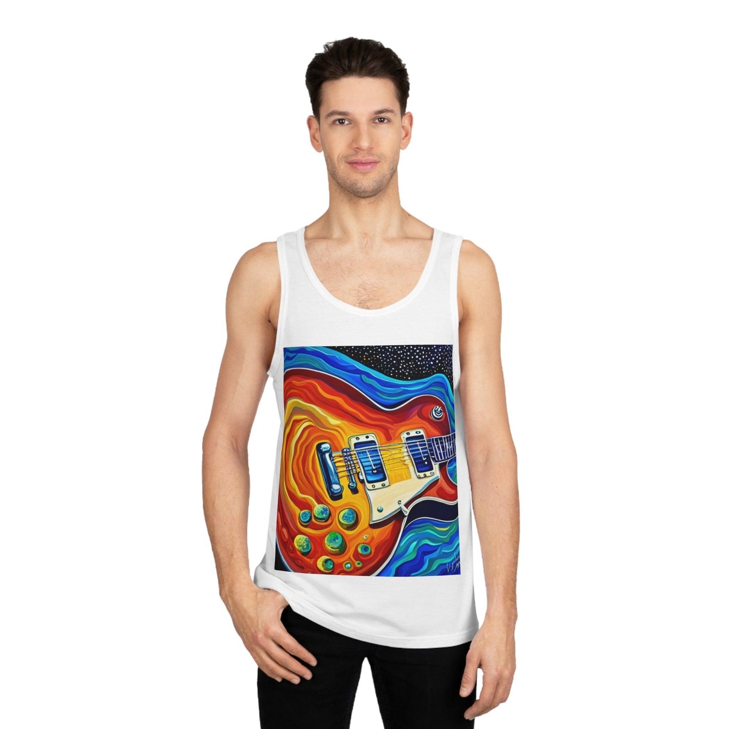 Psychedelic Electric Guitar Unisex Softstyle™ Tank Top - Lizard Vigilante