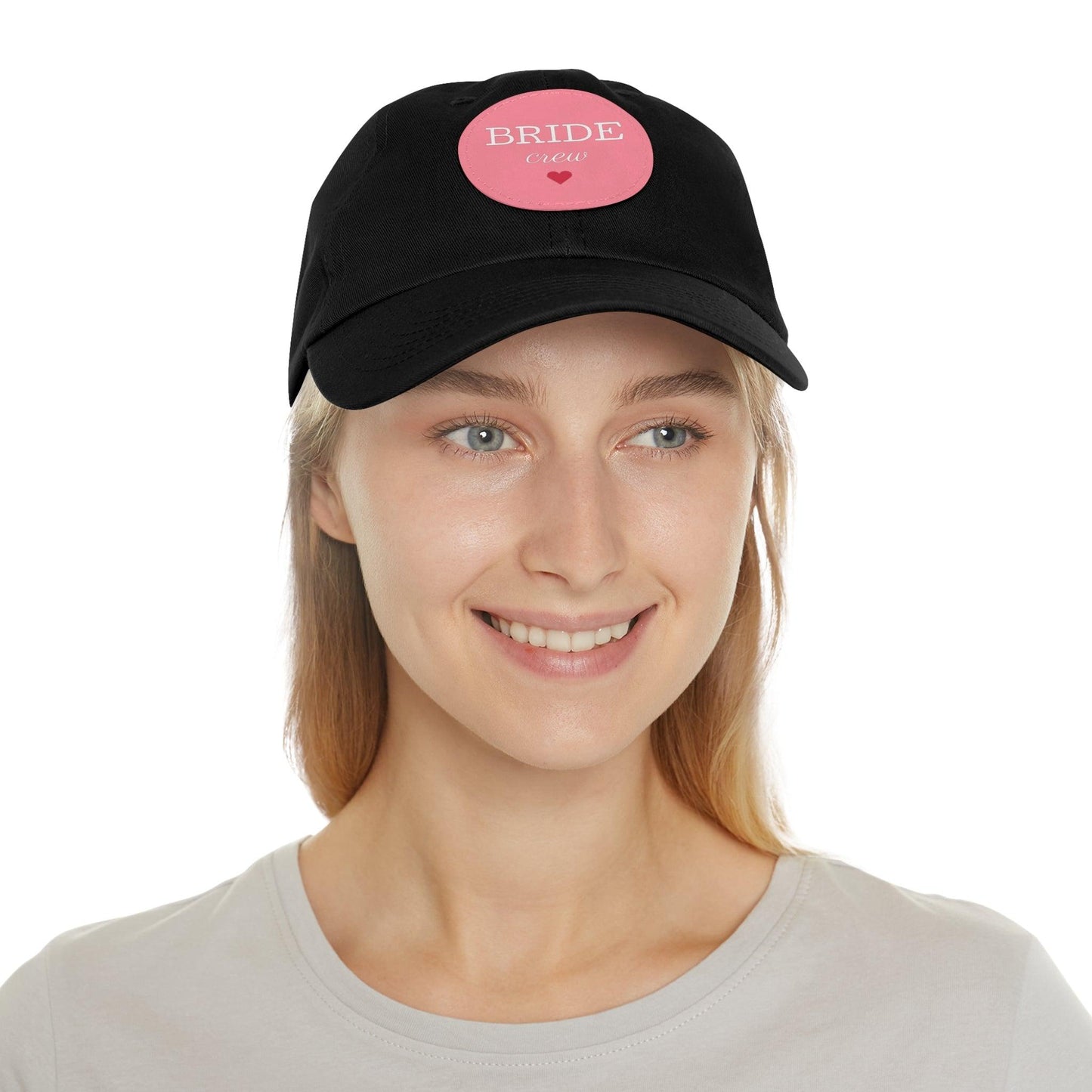 Bride Crew Dad Hat with Leather Patch (Round) - Lizard Vigilante