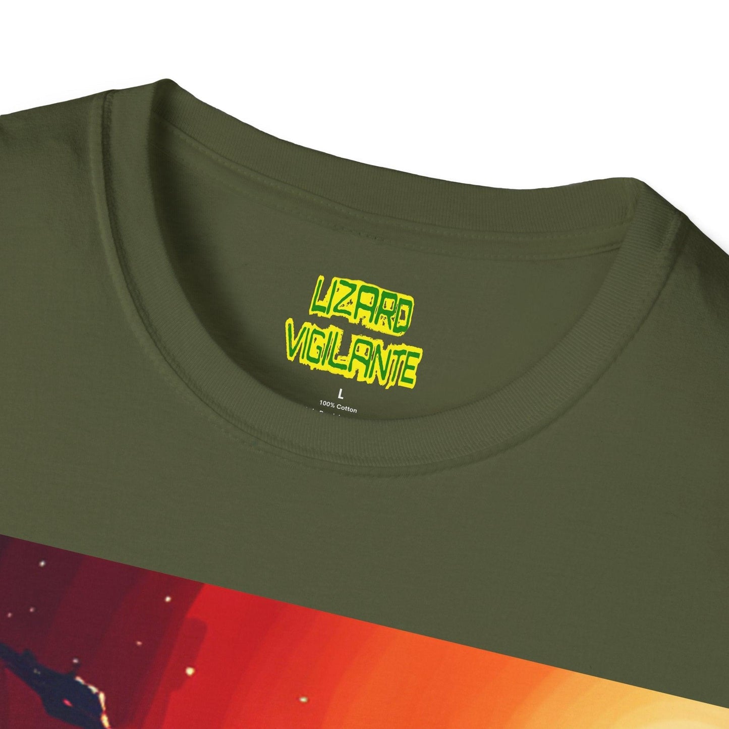 Lizard Vigilante Universe Unisex Softstyle T-Shirt - Lizard Vigilante