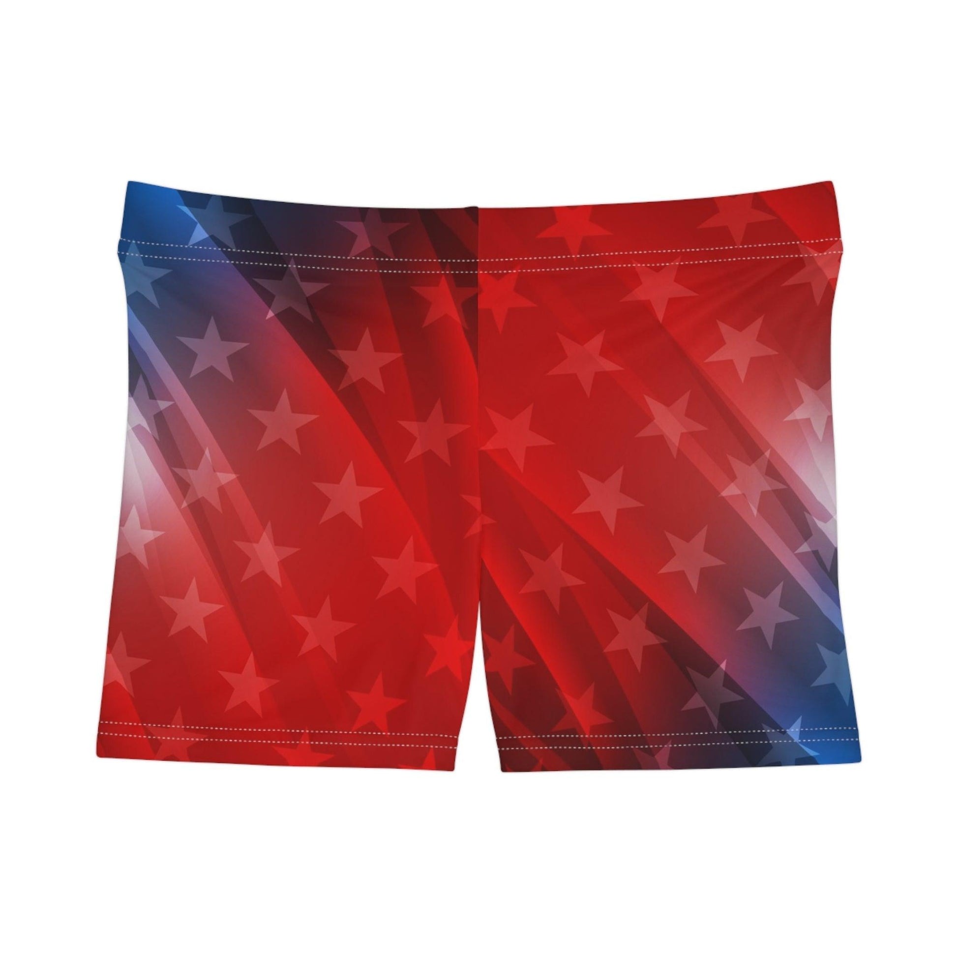 Red White and Blue Stars Women's Shorts - Lizard Vigilante