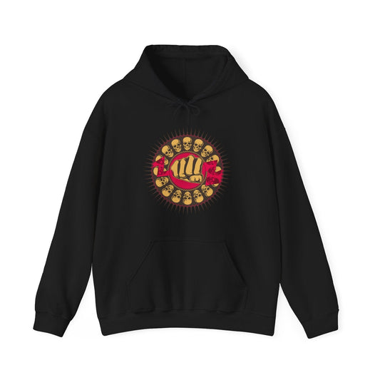 Fisted Skulls Unisex Heavy Blend™ Hooded Sweatshirt - Lizard Vigilante