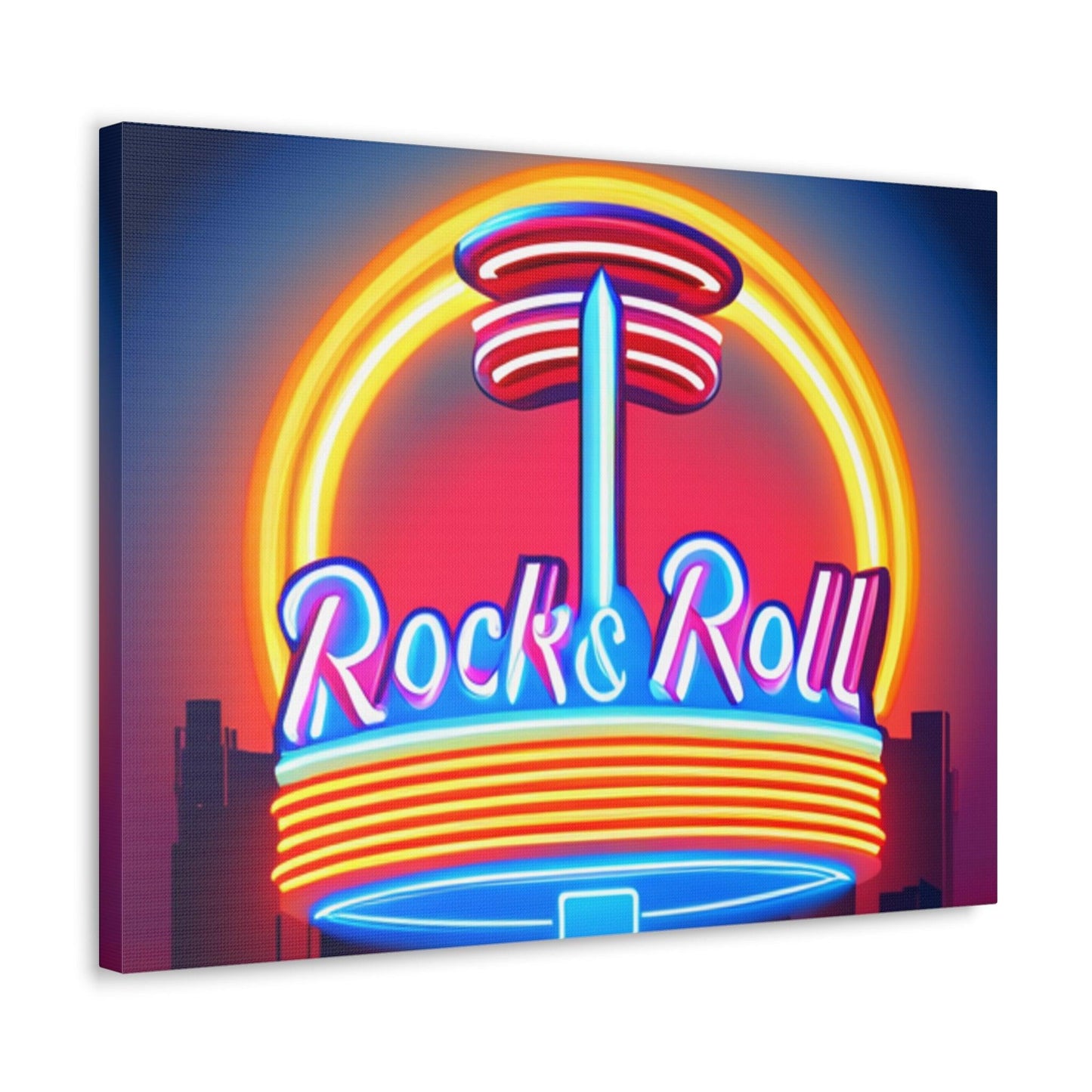 Rock & Roll Diner Canvas Gallery Wraps by Lizard Vigilante - Lizard Vigilante