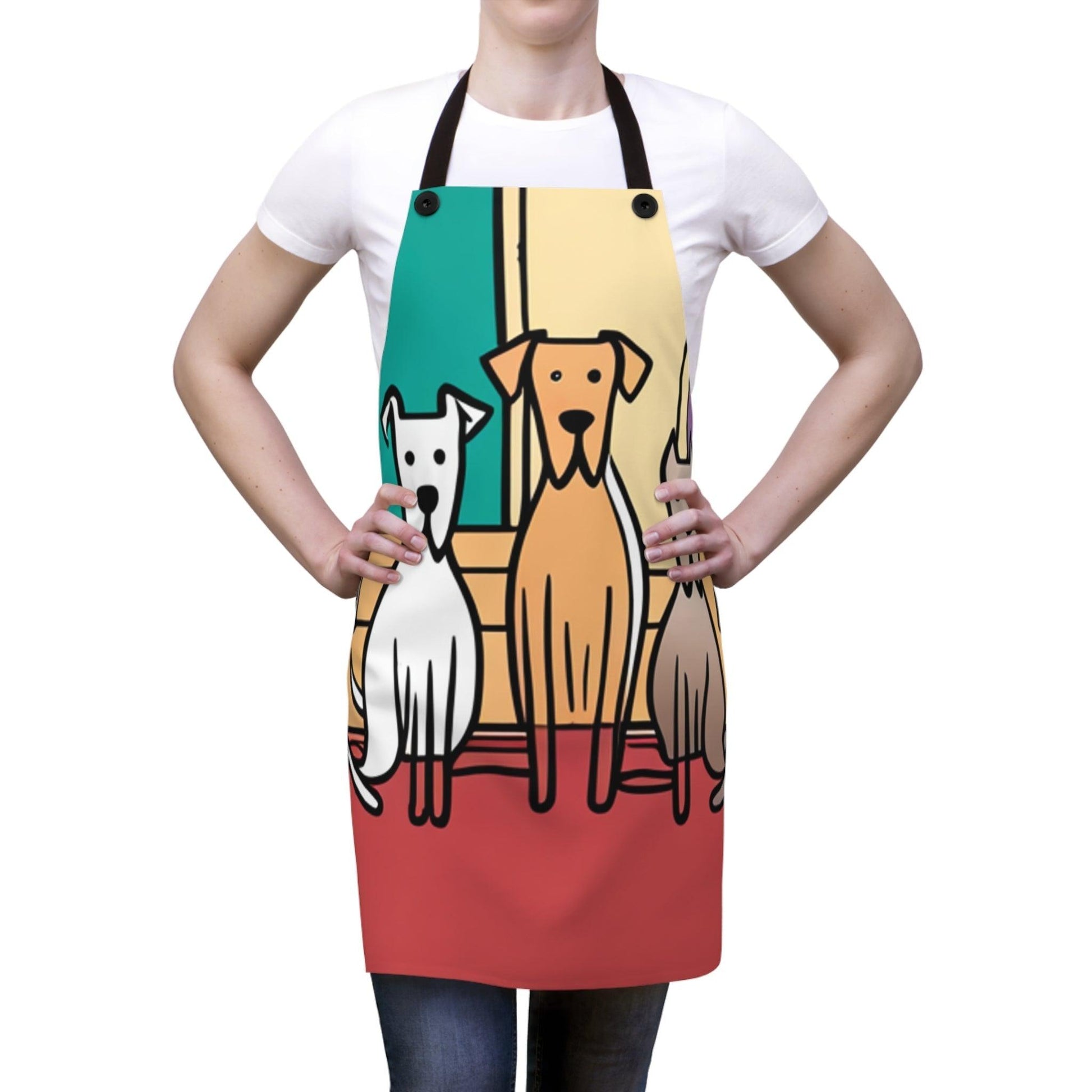 Illustrated Dog Act Apron - Premium Accessories from Printify - Just $36.99! Shop now at Lizard Vigilante