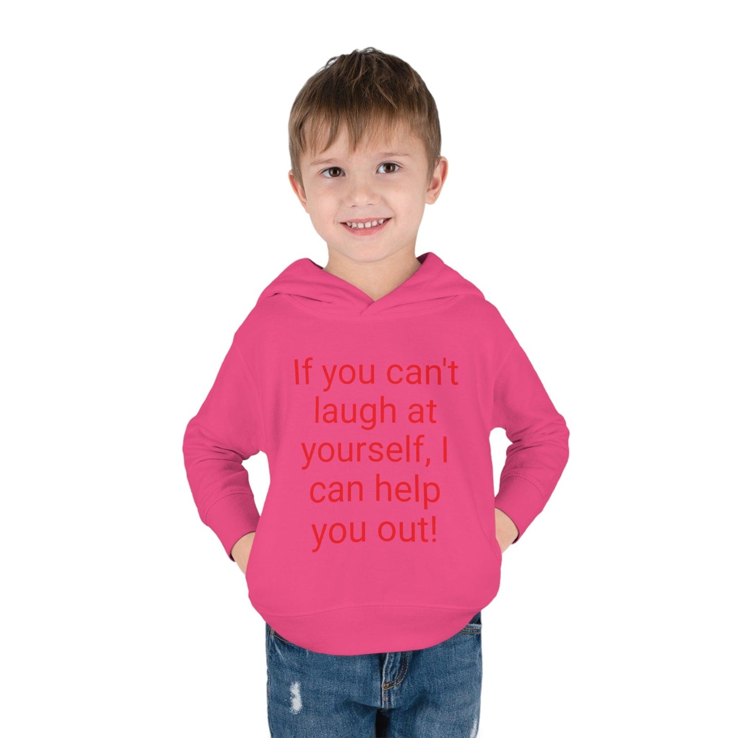 If You Can't laugh Toddler Pullover Fleece Hoodie - Lizard Vigilante