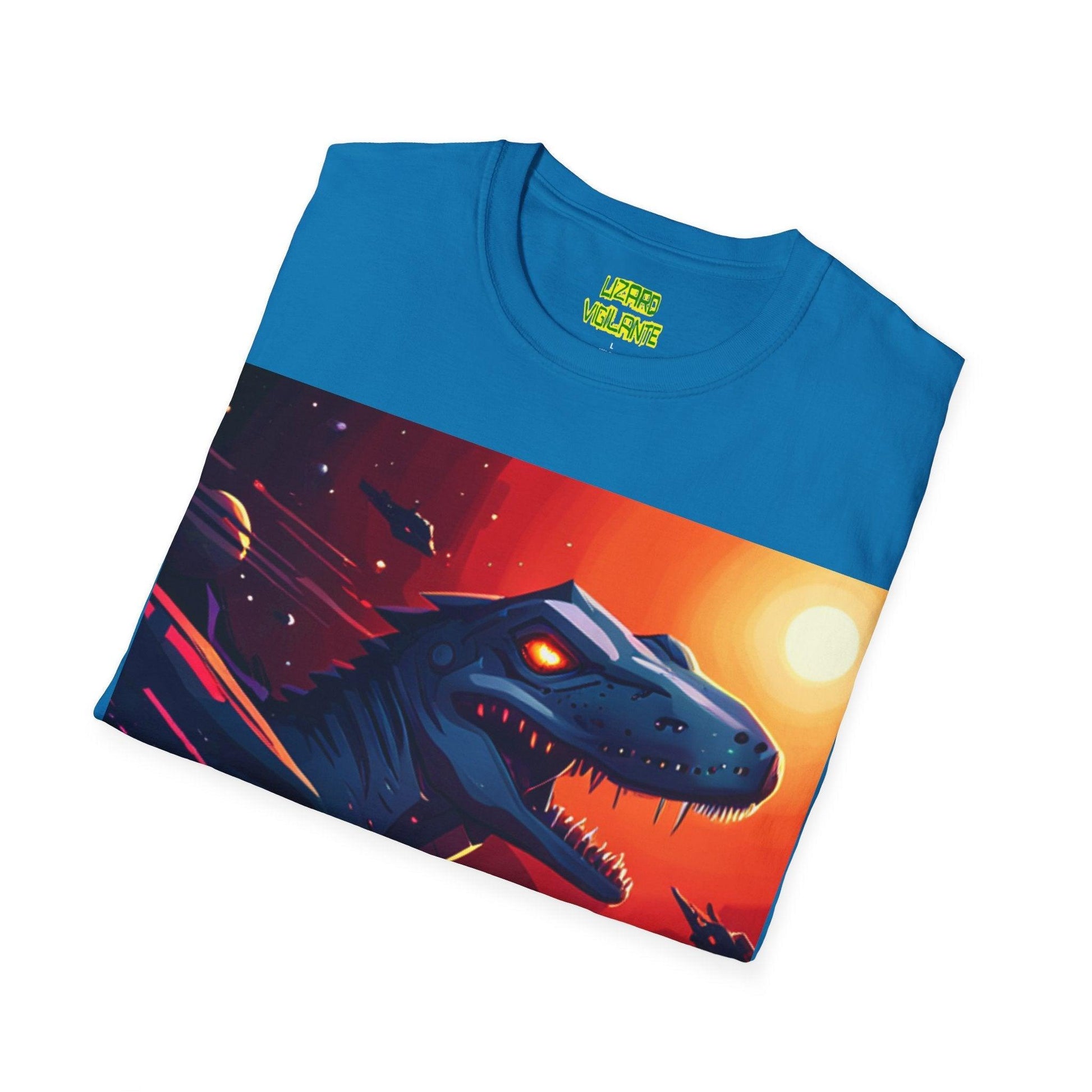 Lizard Vigilante Universe Unisex Softstyle T-Shirt - Lizard Vigilante