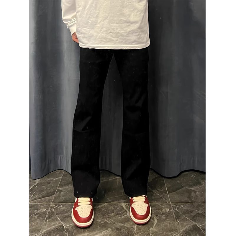 Youth Casual Male Straight-leg Denim