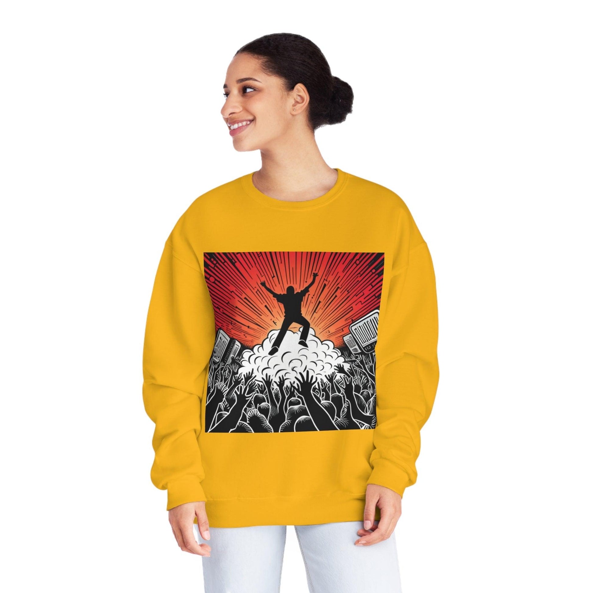 Metal Concert Unisex NuBlend® Crewneck Sweatshirt - Lizard Vigilante