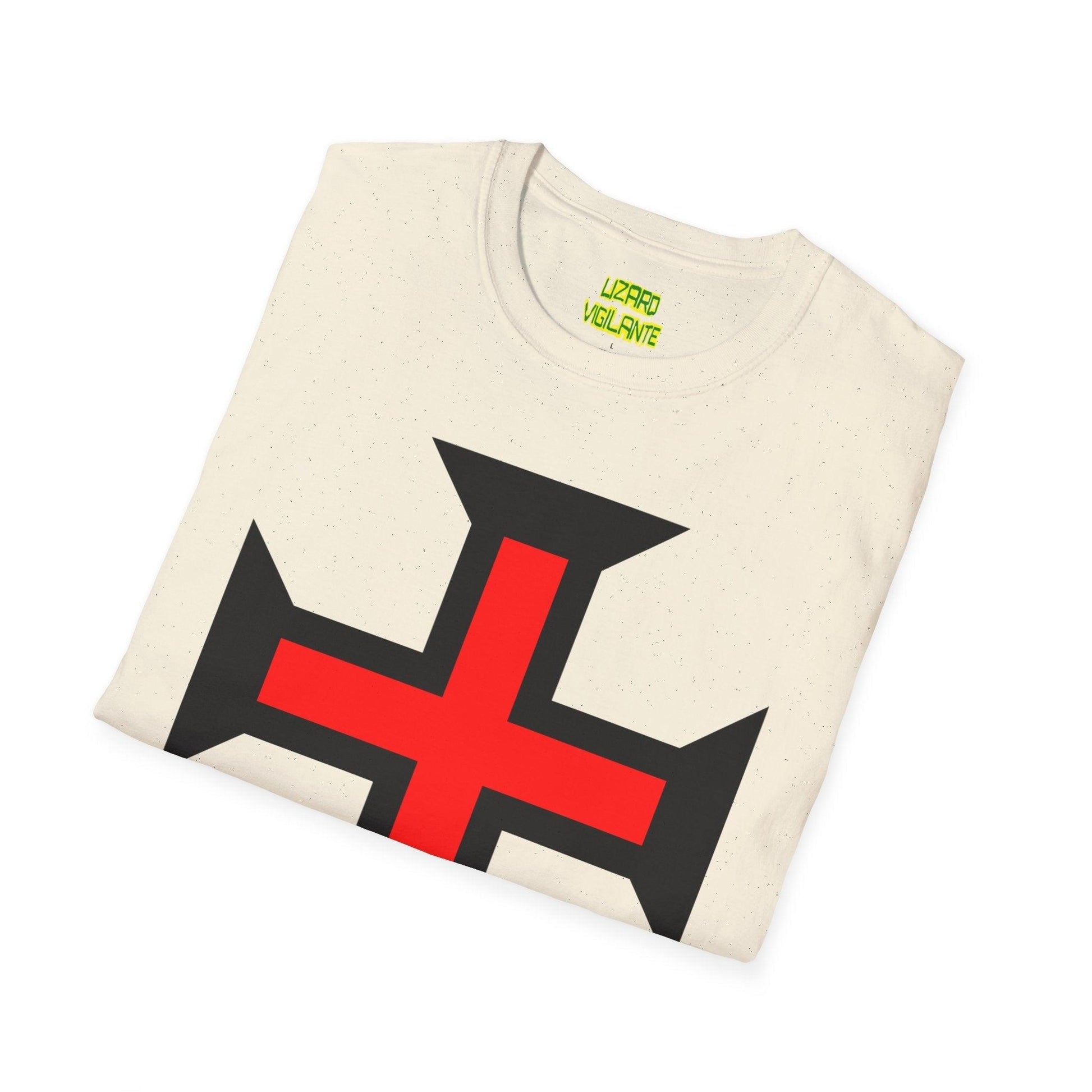 Crimson Cross Unisex Softstyle T-Shirt - Lizard Vigilante