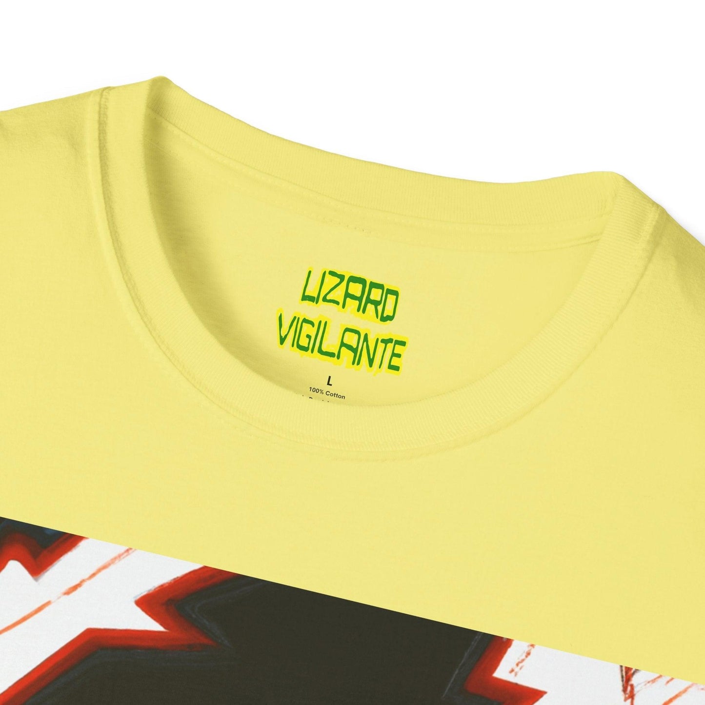 Lizard Vigilante Lightning Leap Unisex Softstyle T-Shirt - Lizard Vigilante