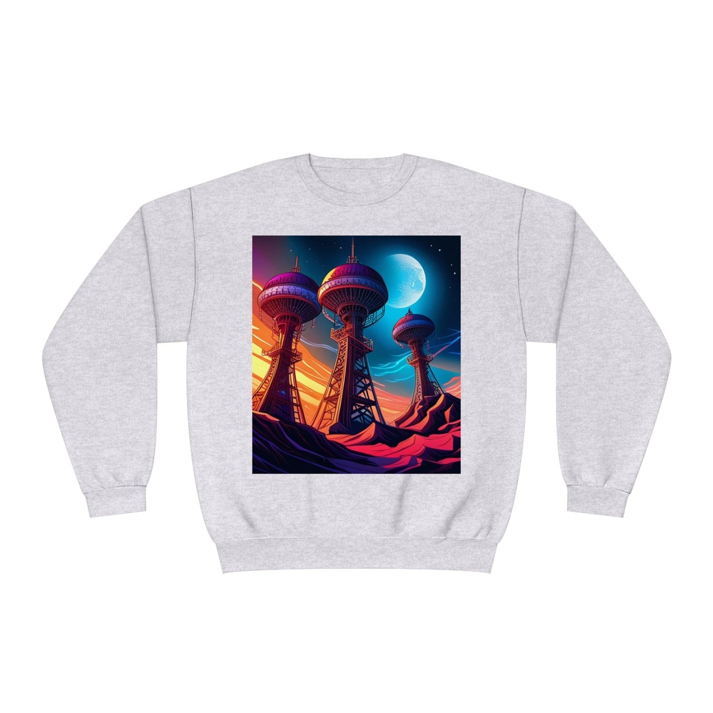 Interplanetary Communication Unisex NuBlend® Crewneck Sweatshirt - Lizard Vigilante