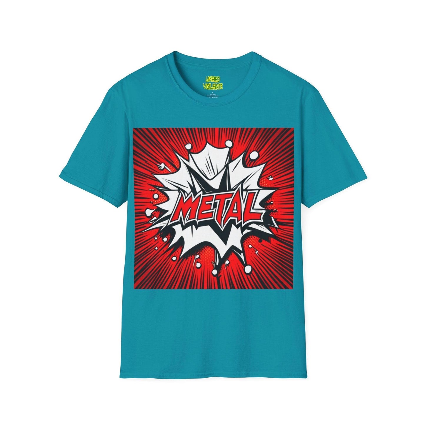 METAL Cartoon Blaster Unisex Softstyle T-Shirt - Lizard Vigilante