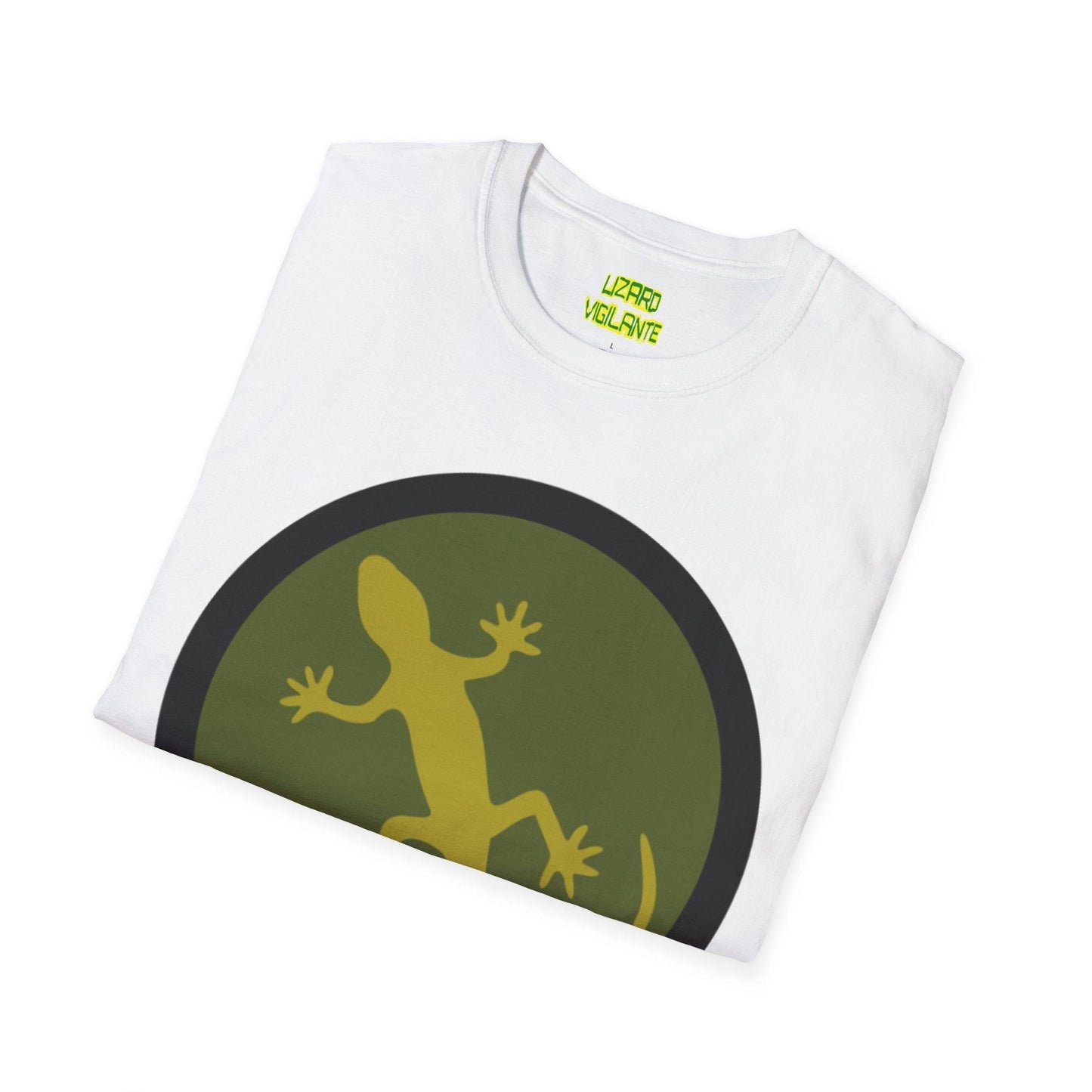 Lizard Lover Unisex Softstyle T-Shirt, White - Lizard Vigilante