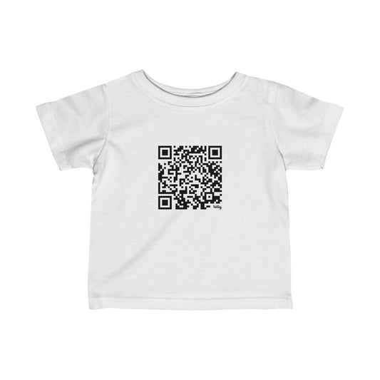 Comfy QR Code Infant Fine Jersey Tee - Lizard Vigilante