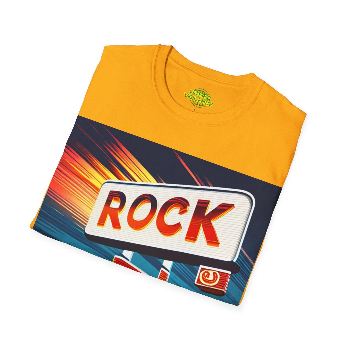 Rock Station Unisex Softstyle T-Shirt - Lizard Vigilante