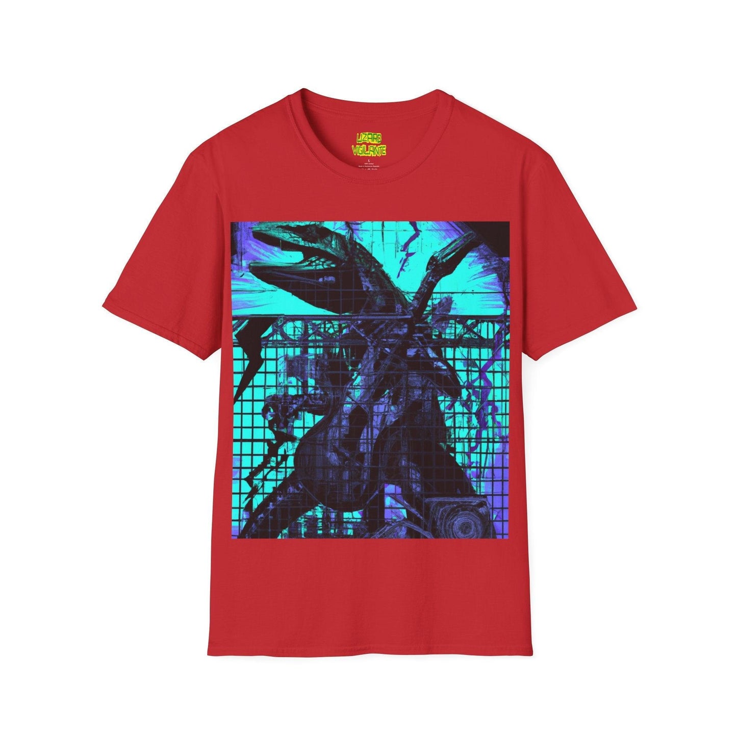 Lizard Lockup with Lizard Vigilante Unisex Softstyle T-Shirt - Lizard Vigilante