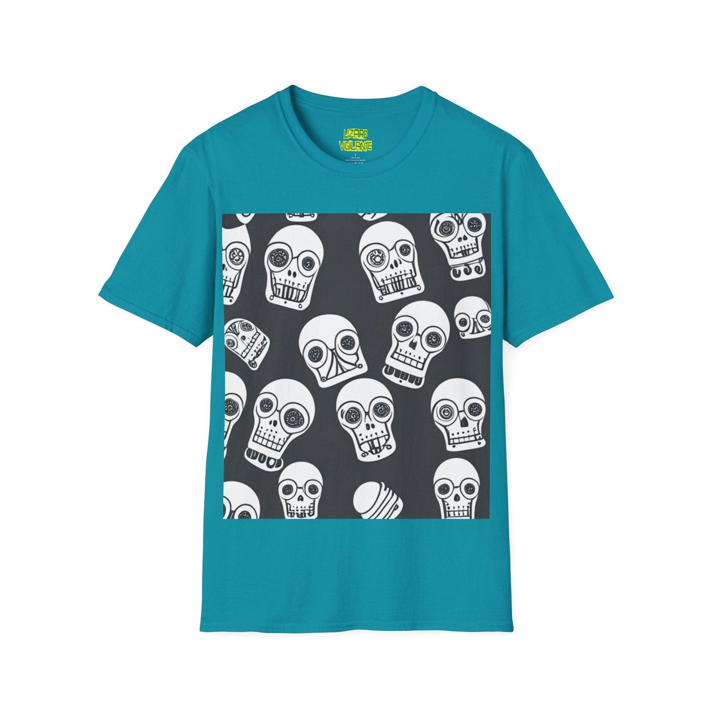 Bot Skulled Unisex Softstyle T-Shirt - Lizard Vigilante