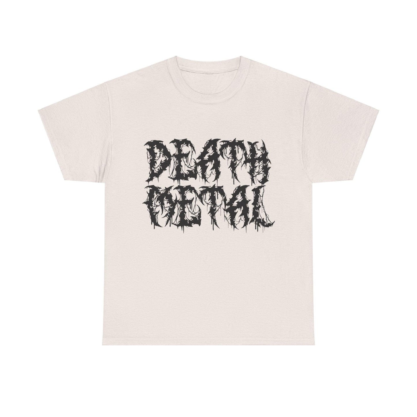 DEATH METAL Scary Lettering Unisex Heavy Cotton Tee - Lizard Vigilante