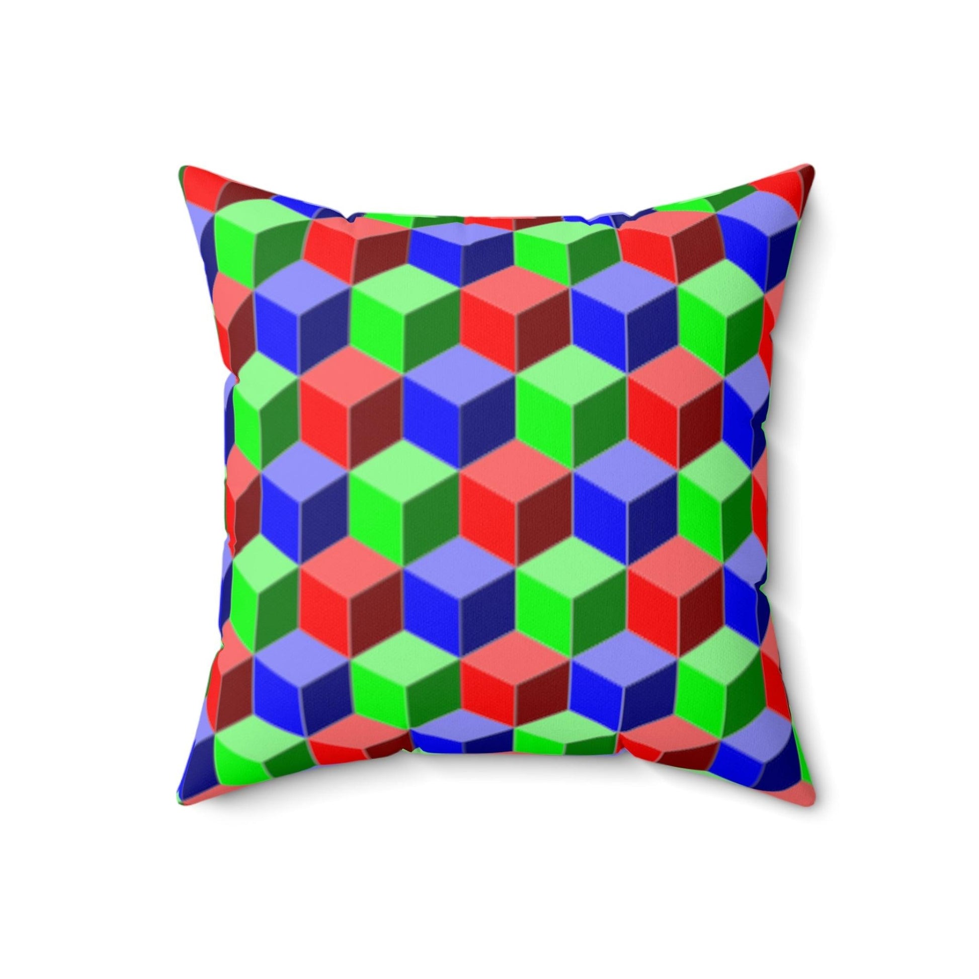 Qubed Spun Polyester Square Pillow - Lizard Vigilante