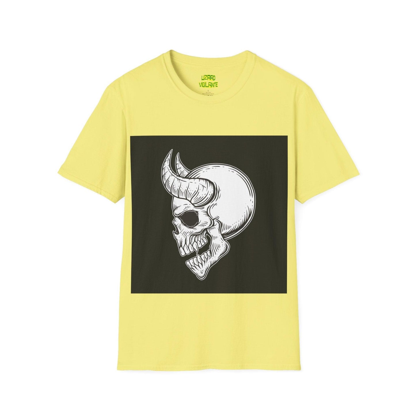 Horned Devil Unisex Softstyle T-Shirt - Lizard Vigilante