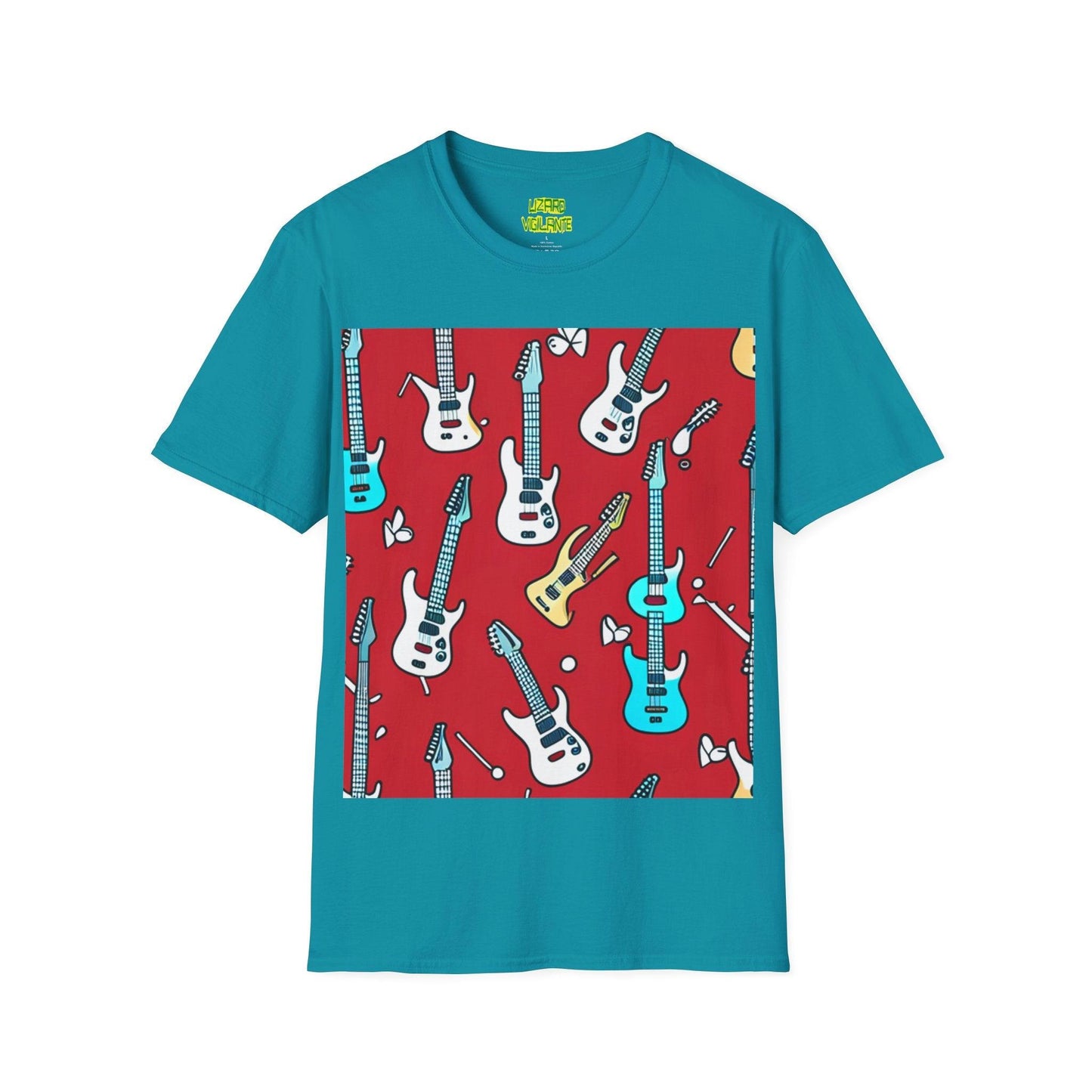 Polka Dot Guitar Unisex Softstyle T-Shirt - Lizard Vigilante