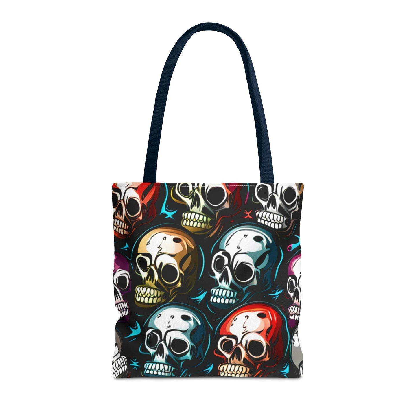 Death Metal Skulls Tote Bag (AOP) - Lizard Vigilante