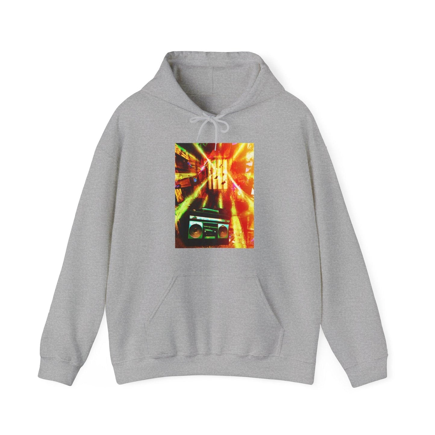 Prison BoomBox Light Burst Unisex Heavy Blend™ Hooded Sweatshirt - Lizard Vigilante