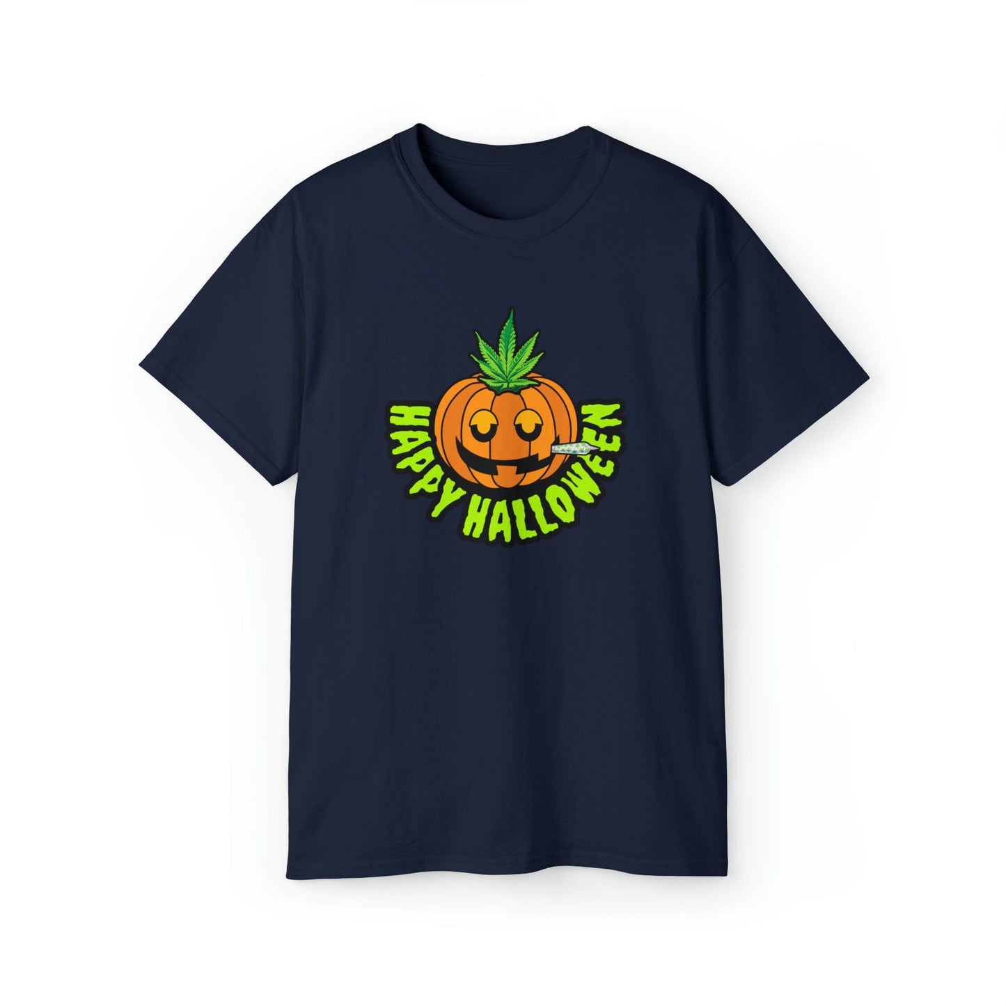 Happy Halloween Pumpkin Stoner Weed Shirt