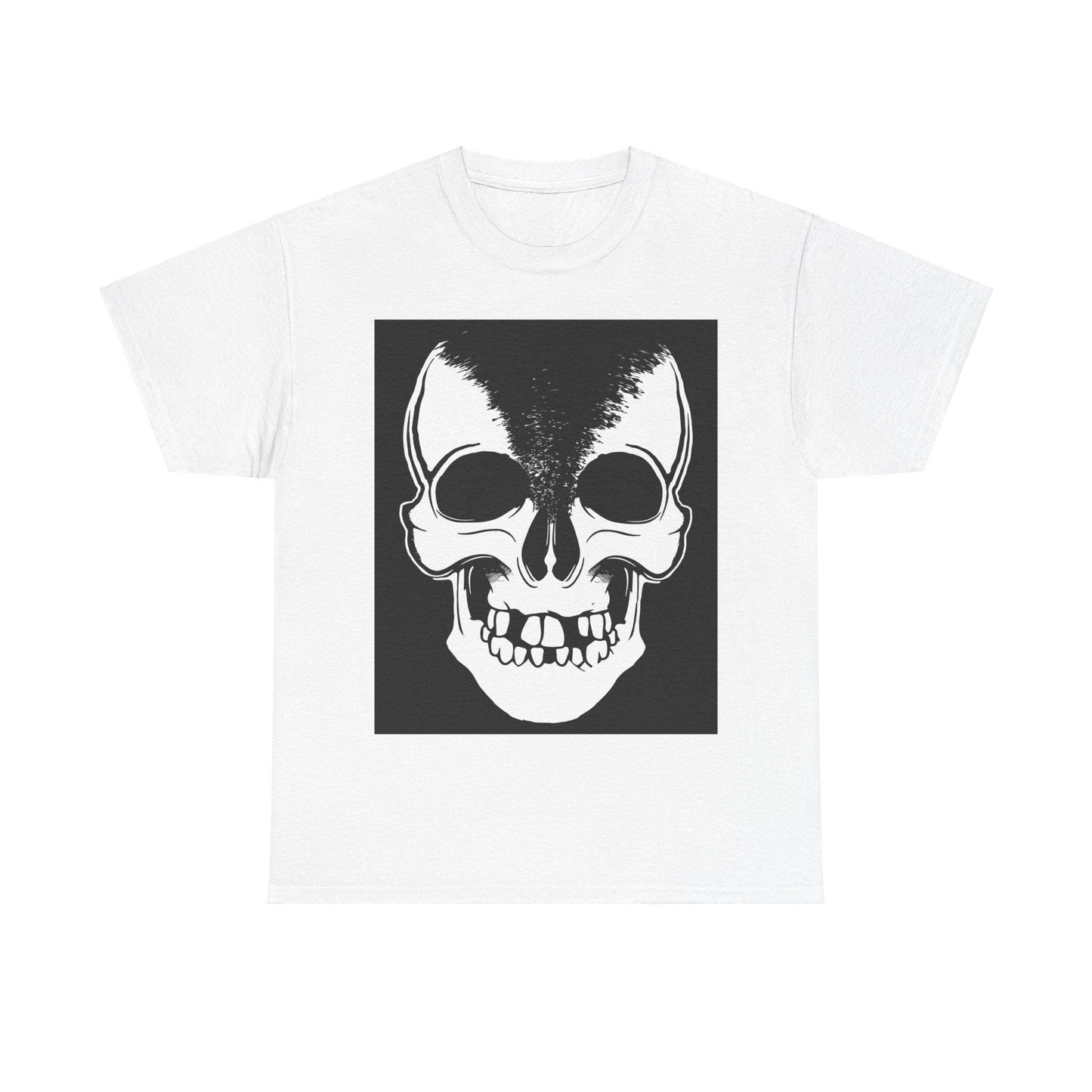 Split Skull Unisex Heavy Cotton Tee - Lizard Vigilante