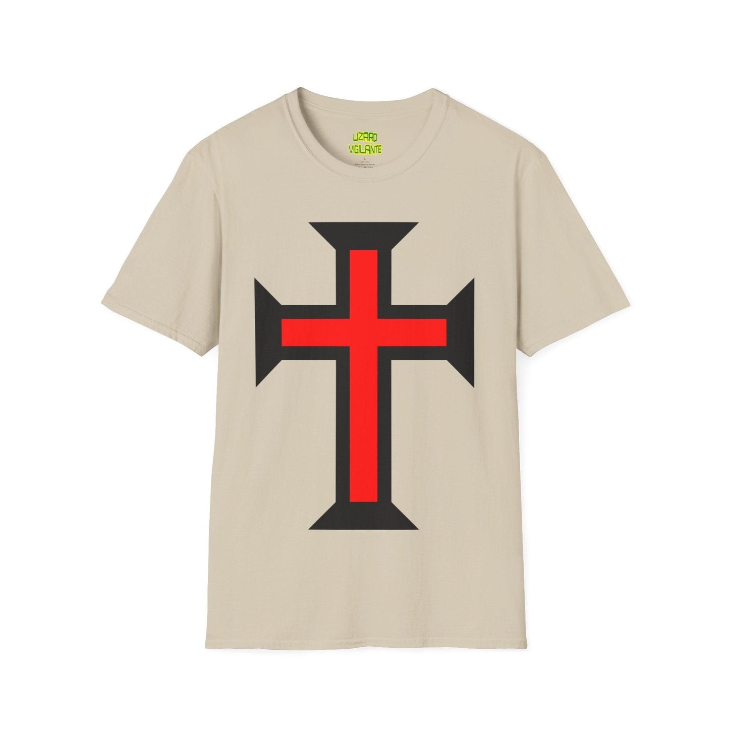 Crimson Cross Unisex Softstyle T-Shirt - Lizard Vigilante