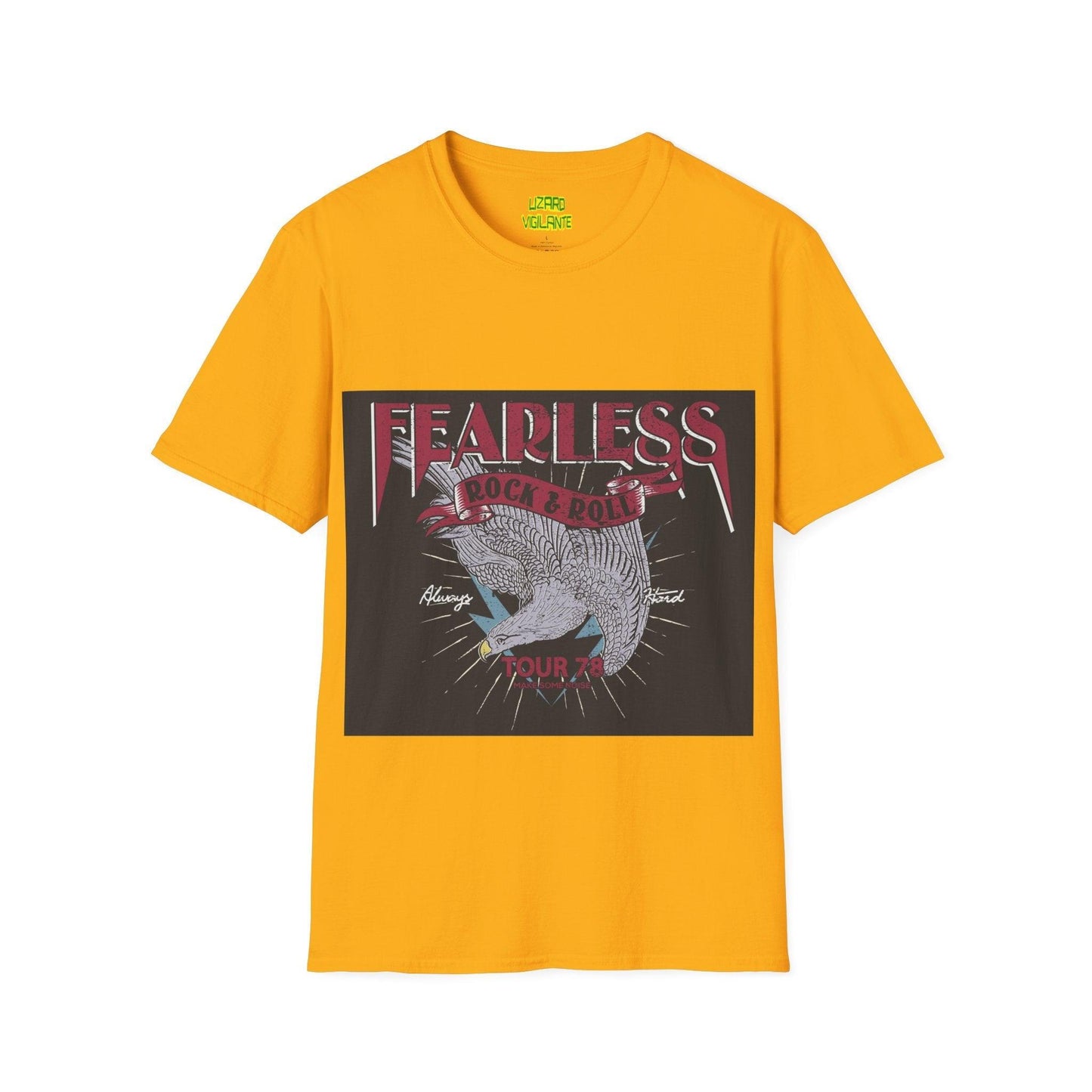 Fearless Rock & Roll Unisex Softstyle T-Shirt - Lizard Vigilante