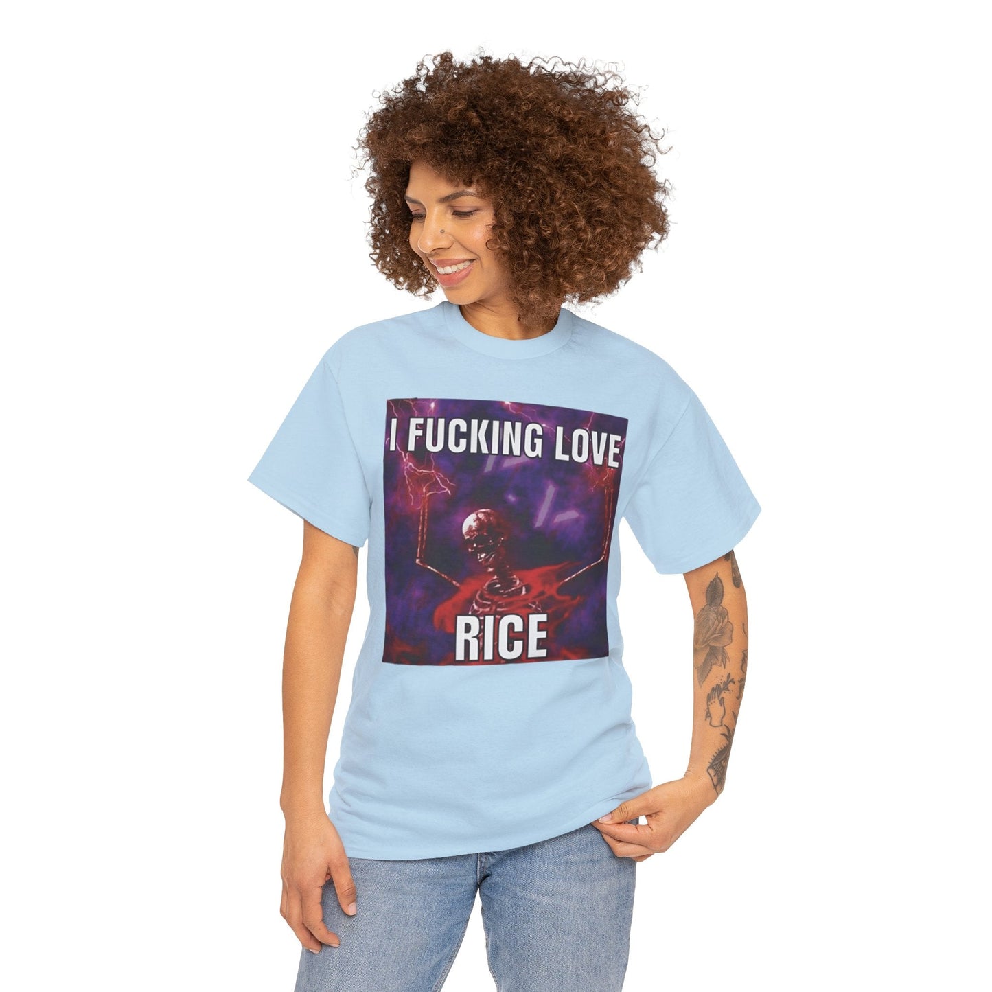 I Fucking Love Rice Meme Shirt – Funny Food Humor T-Shirt
